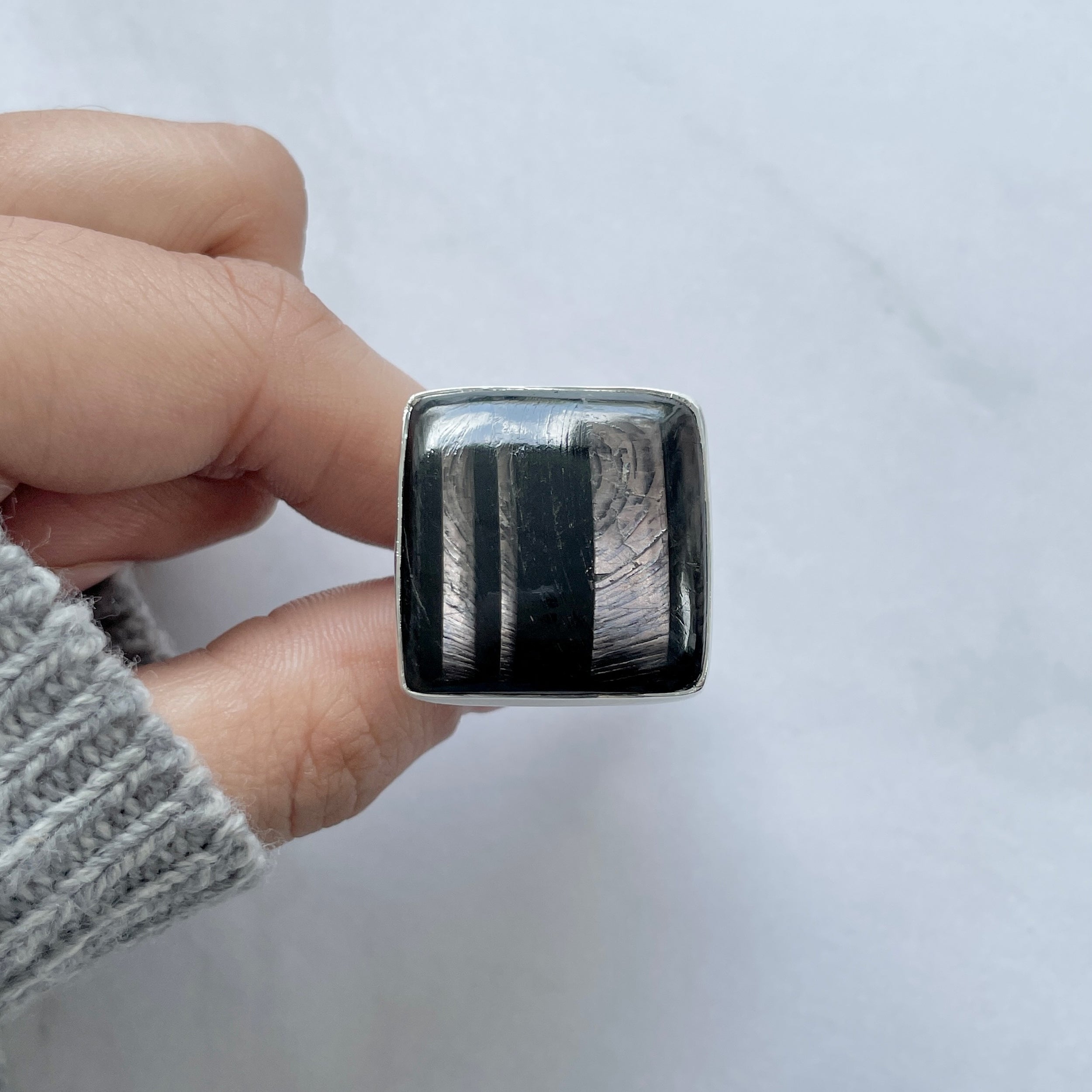 Hypersthene Ring-(HYP-R-16.)