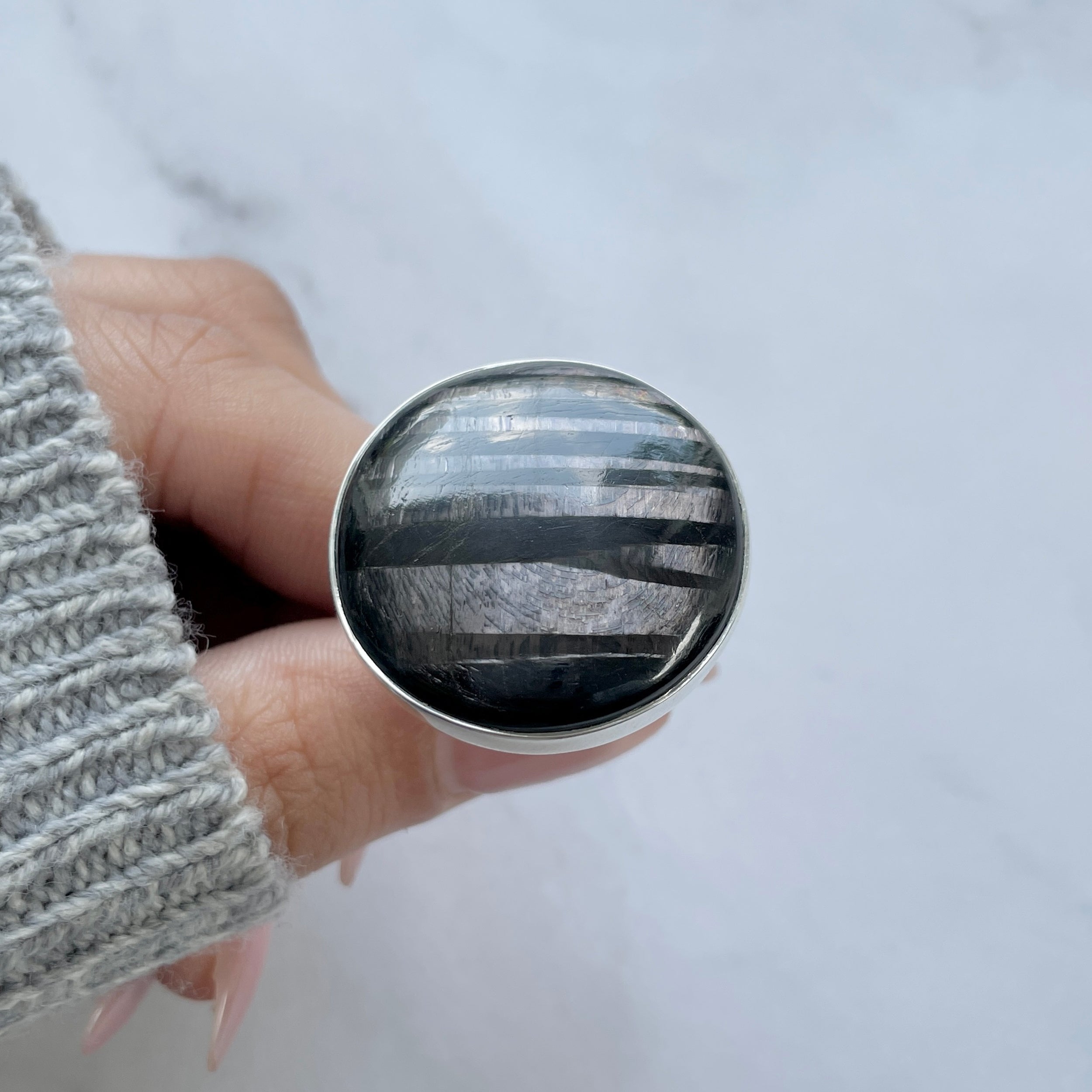 Hypersthene Ring-(HYP-R-17.)