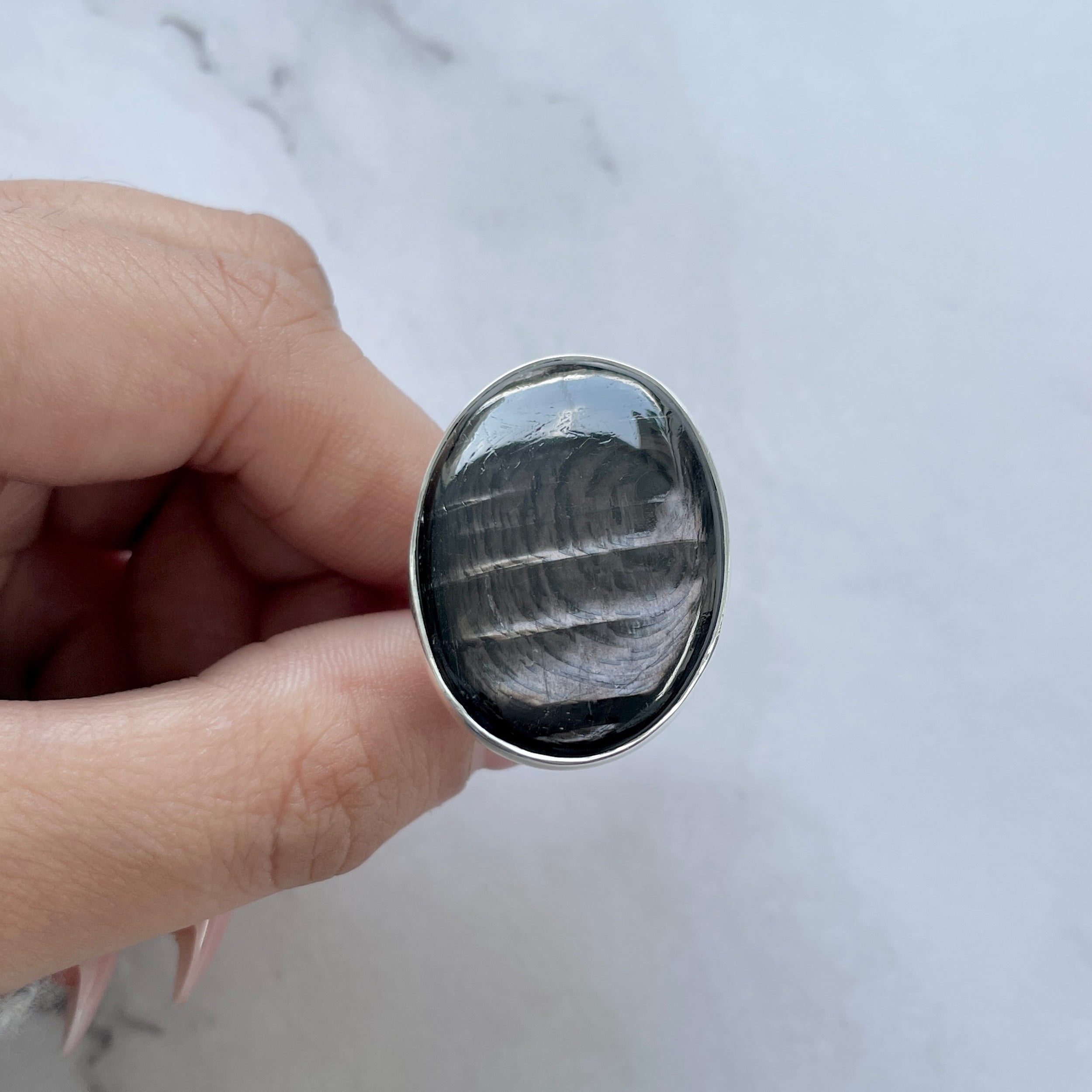 Hypersthene Ring-(HYP-R-18.)