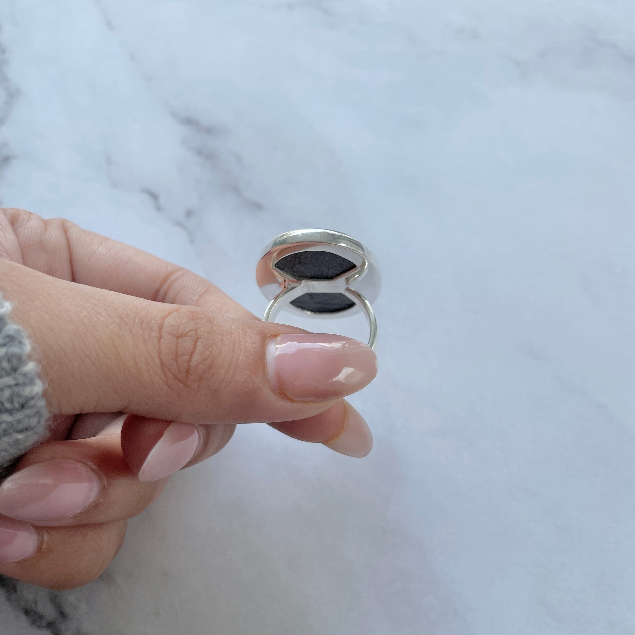 Hypersthene Ring-(HYP-R-18.)