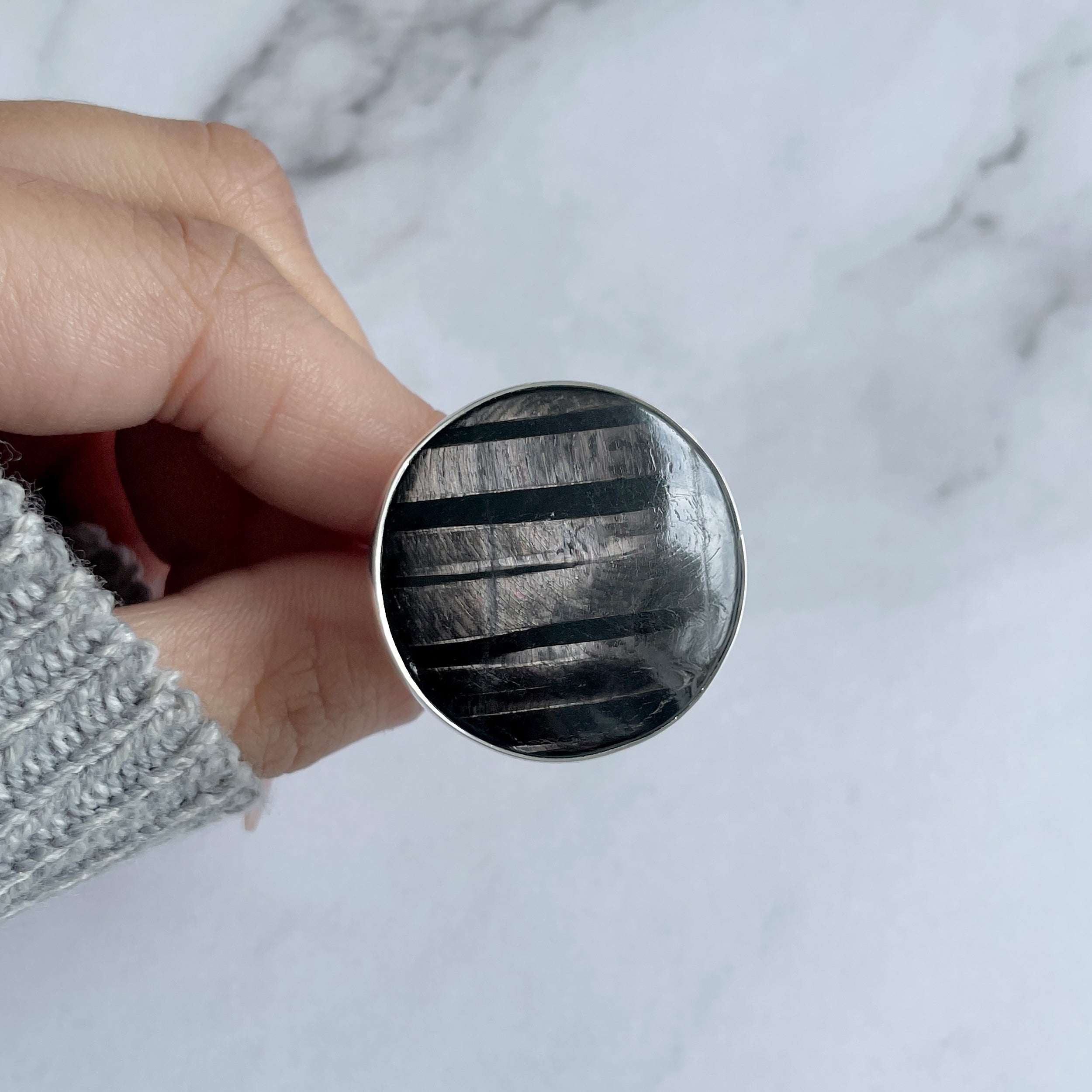 Hypersthene Ring-(HYP-R-20.)