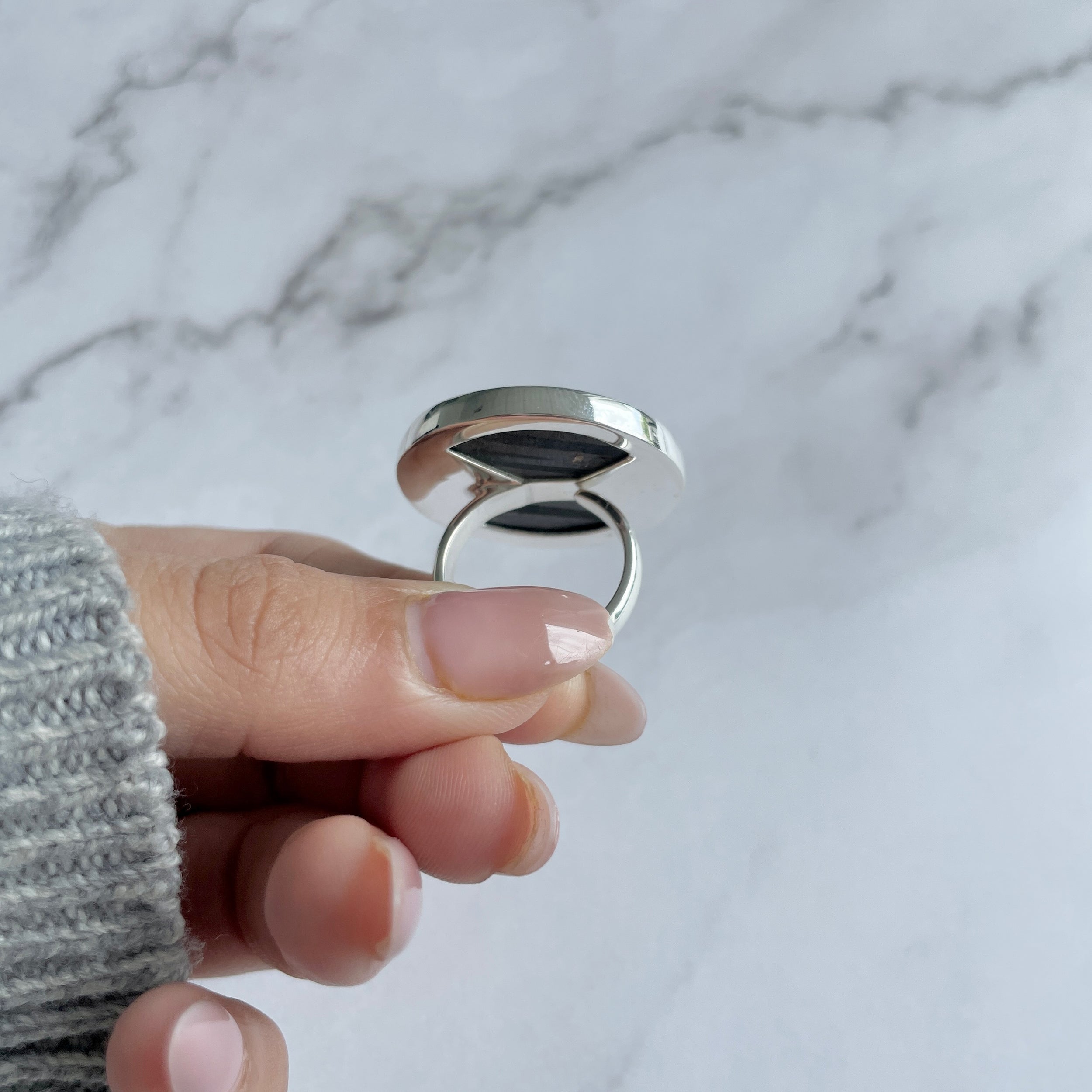 Hypersthene Ring-(HYP-R-20.)