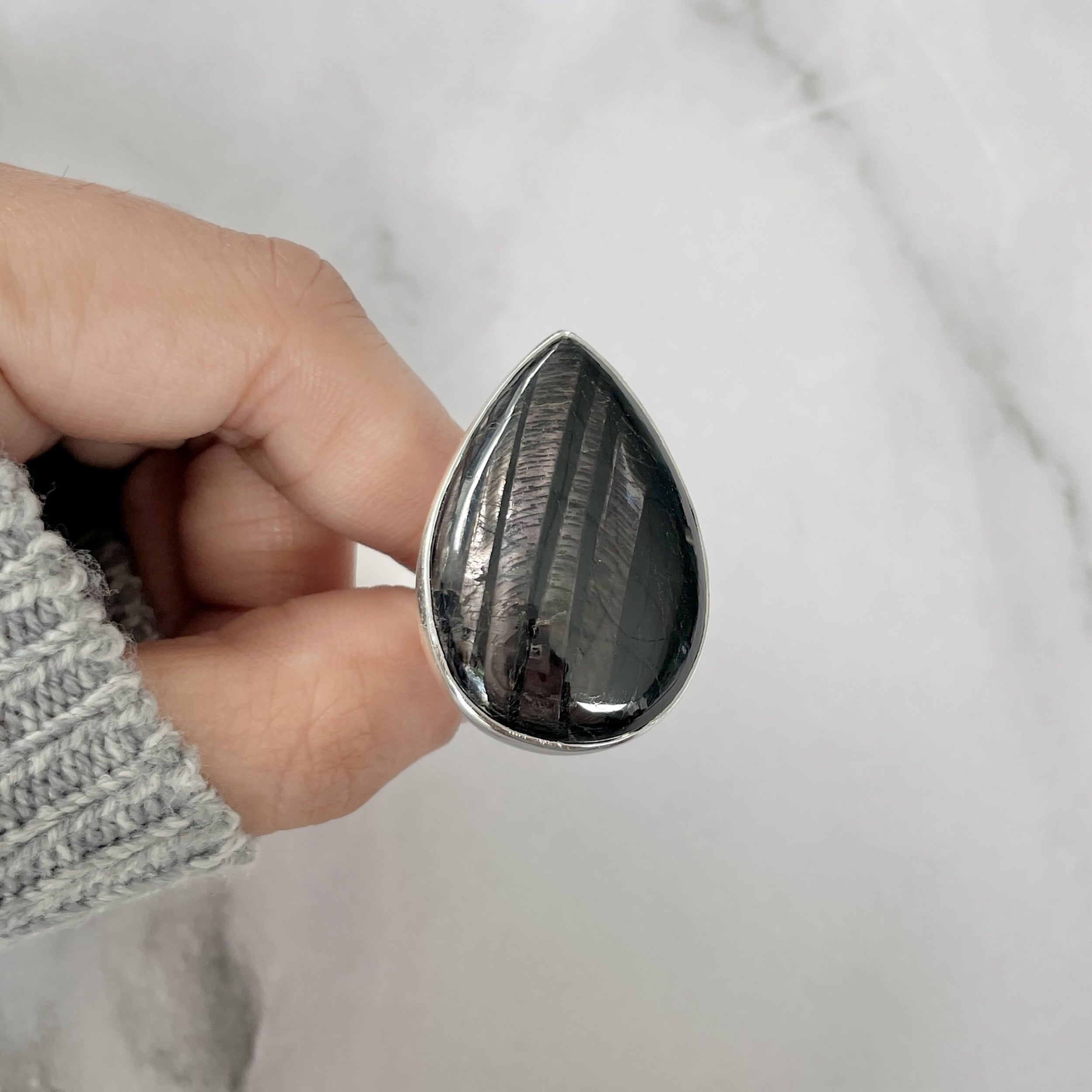 Hypersthene Ring-(HYP-R-22.)