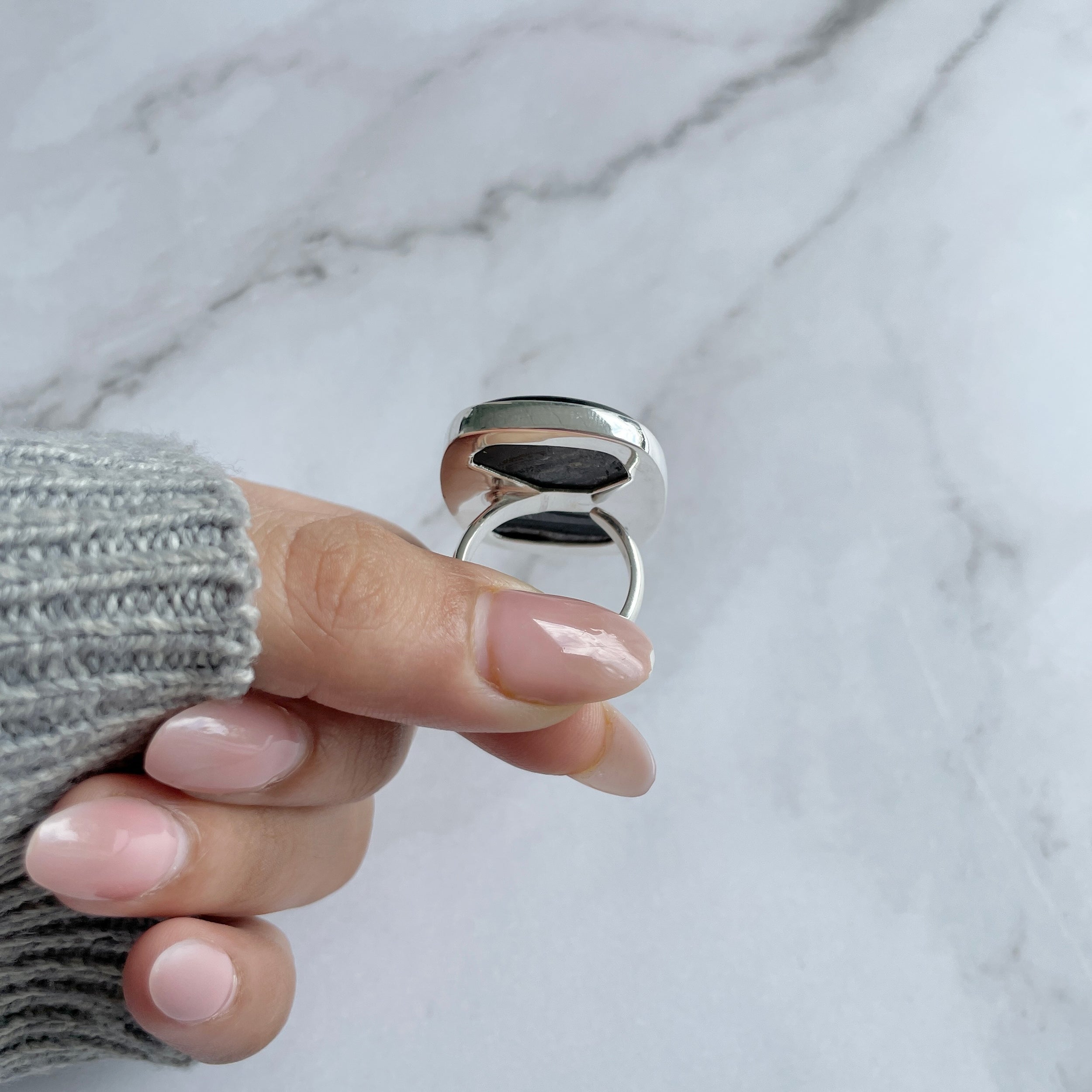 Hypersthene Ring-(HYP-R-23.)