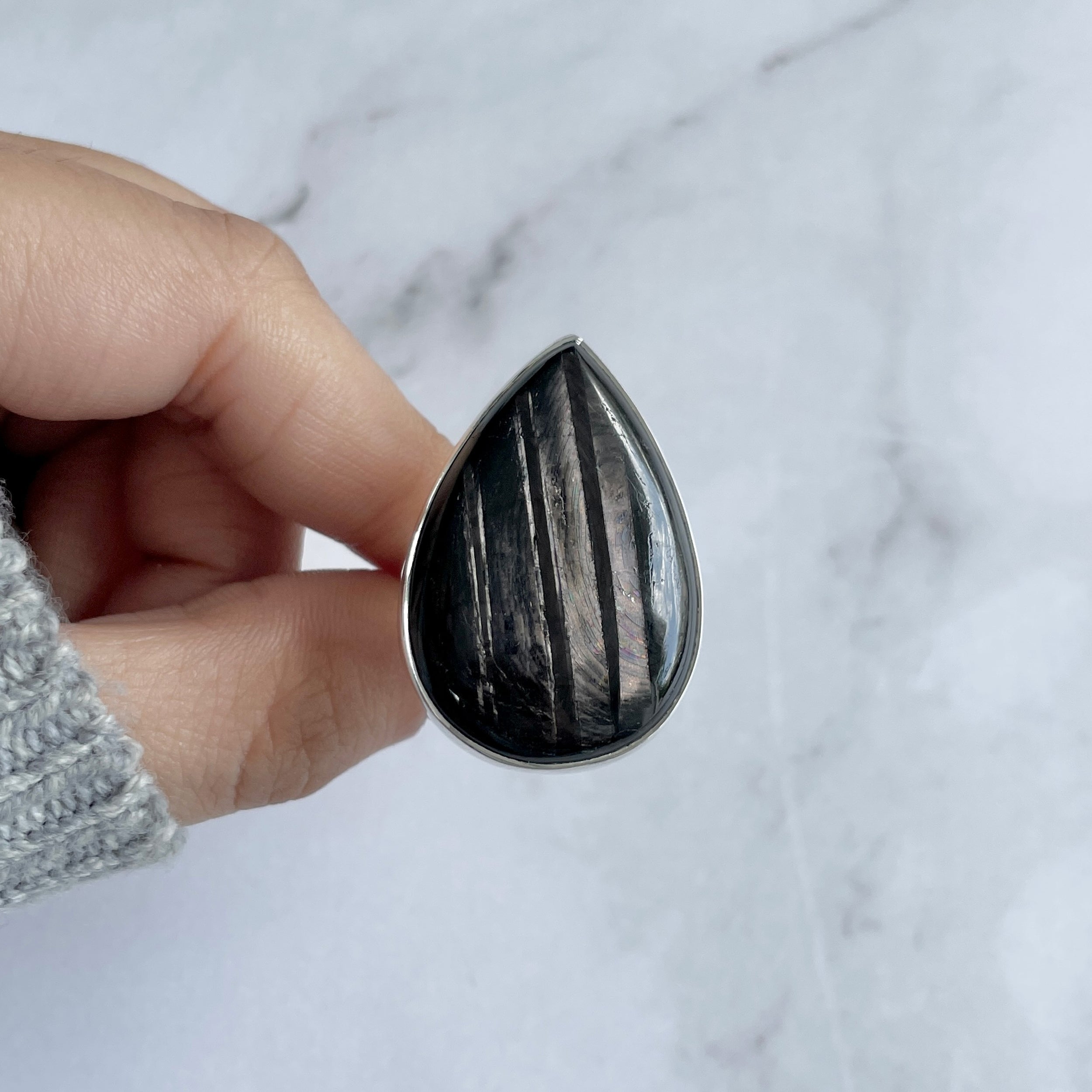 Hypersthene Ring-(HYP-R-25.)