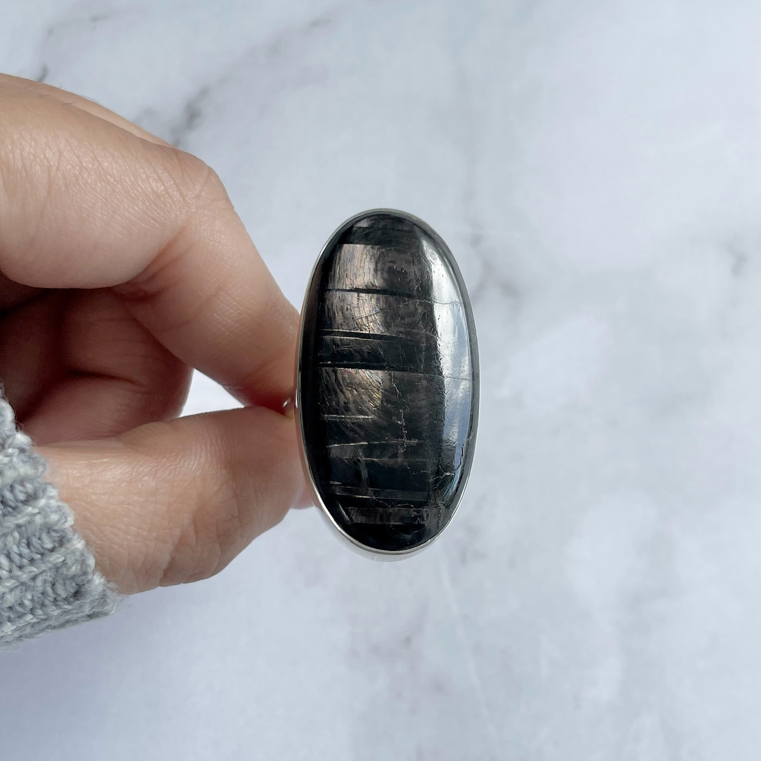 Hypersthene Ring-(HYP-R-26.)