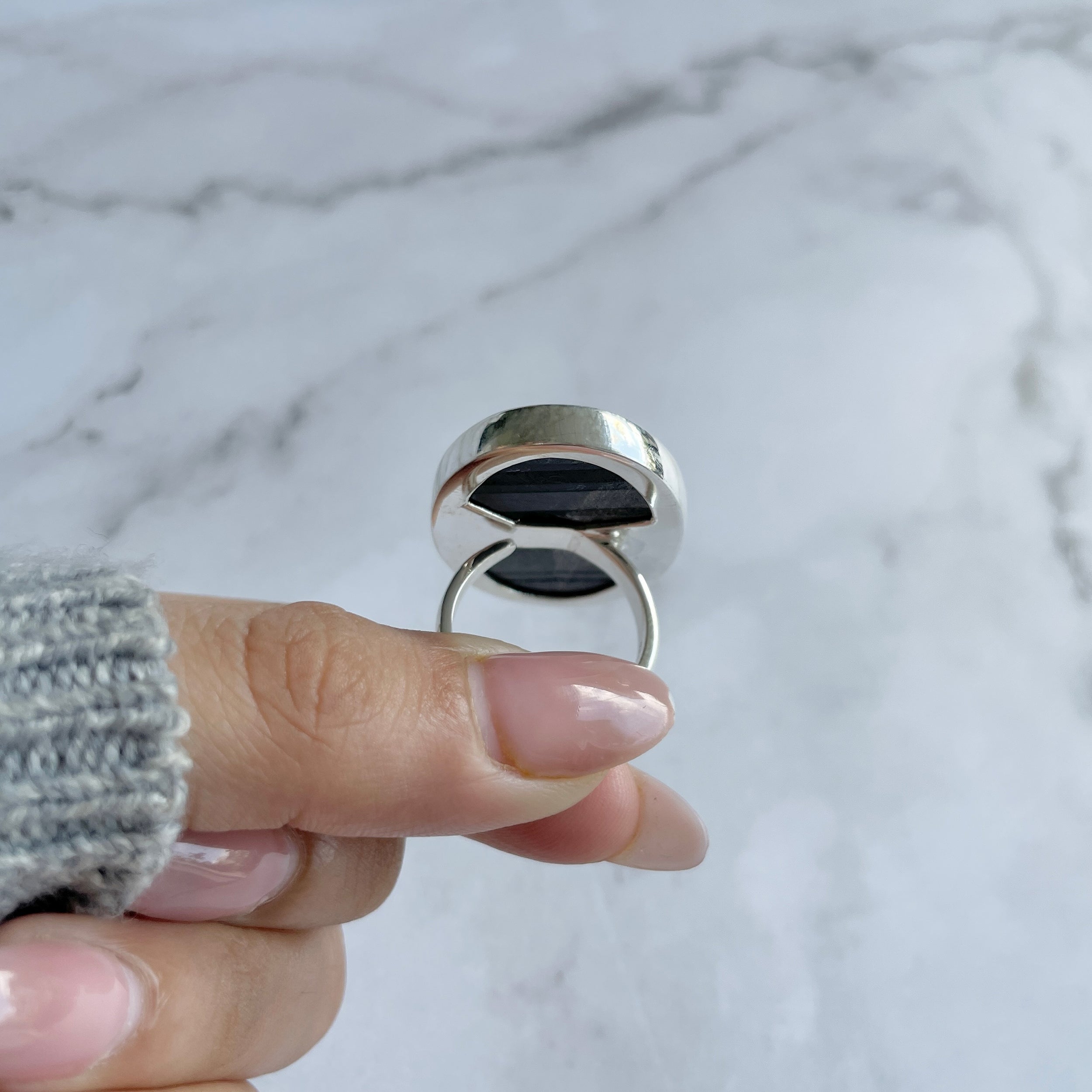 Hypersthene Ring-(HYP-R-27.)