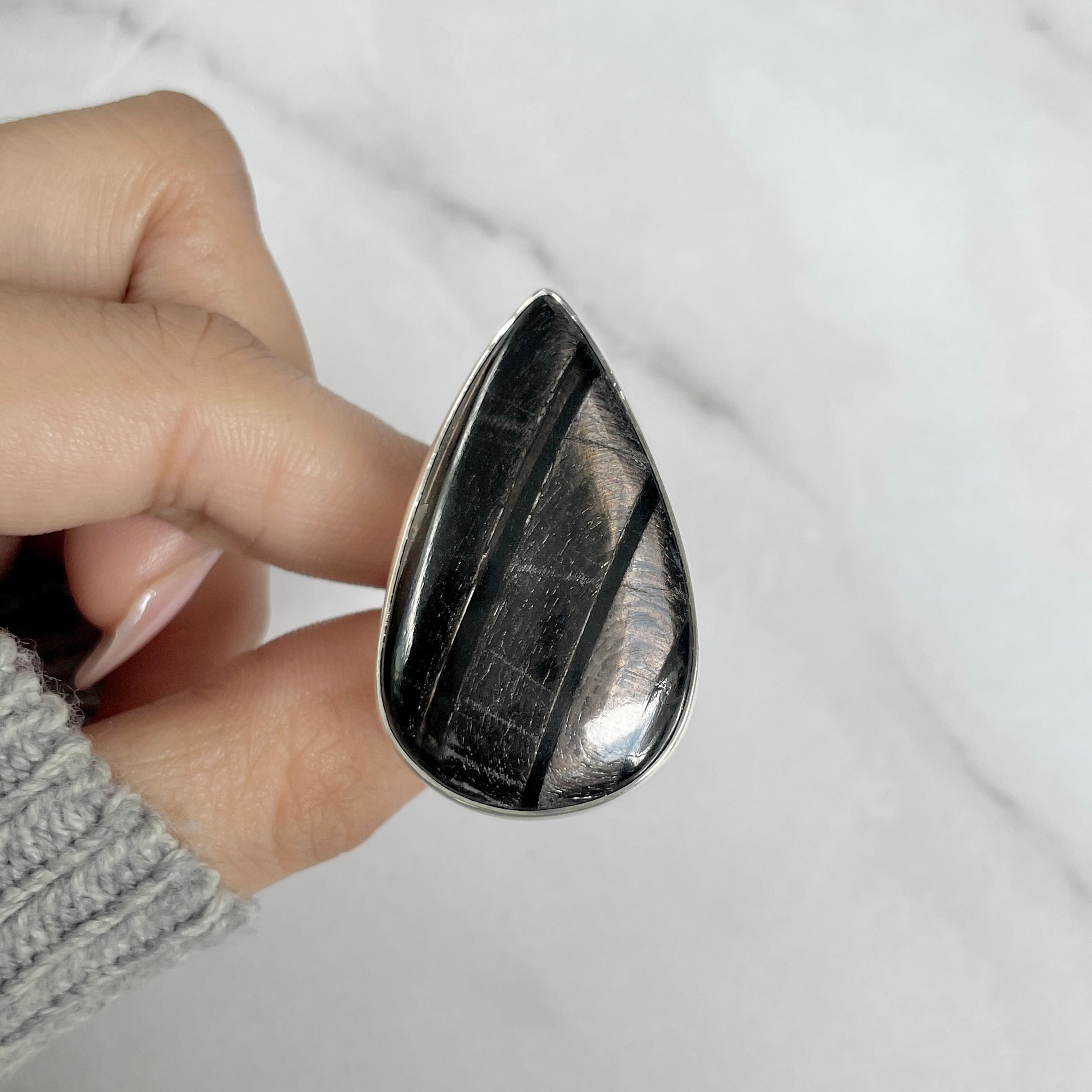 Hypersthene Ring-(HYP-R-29.)