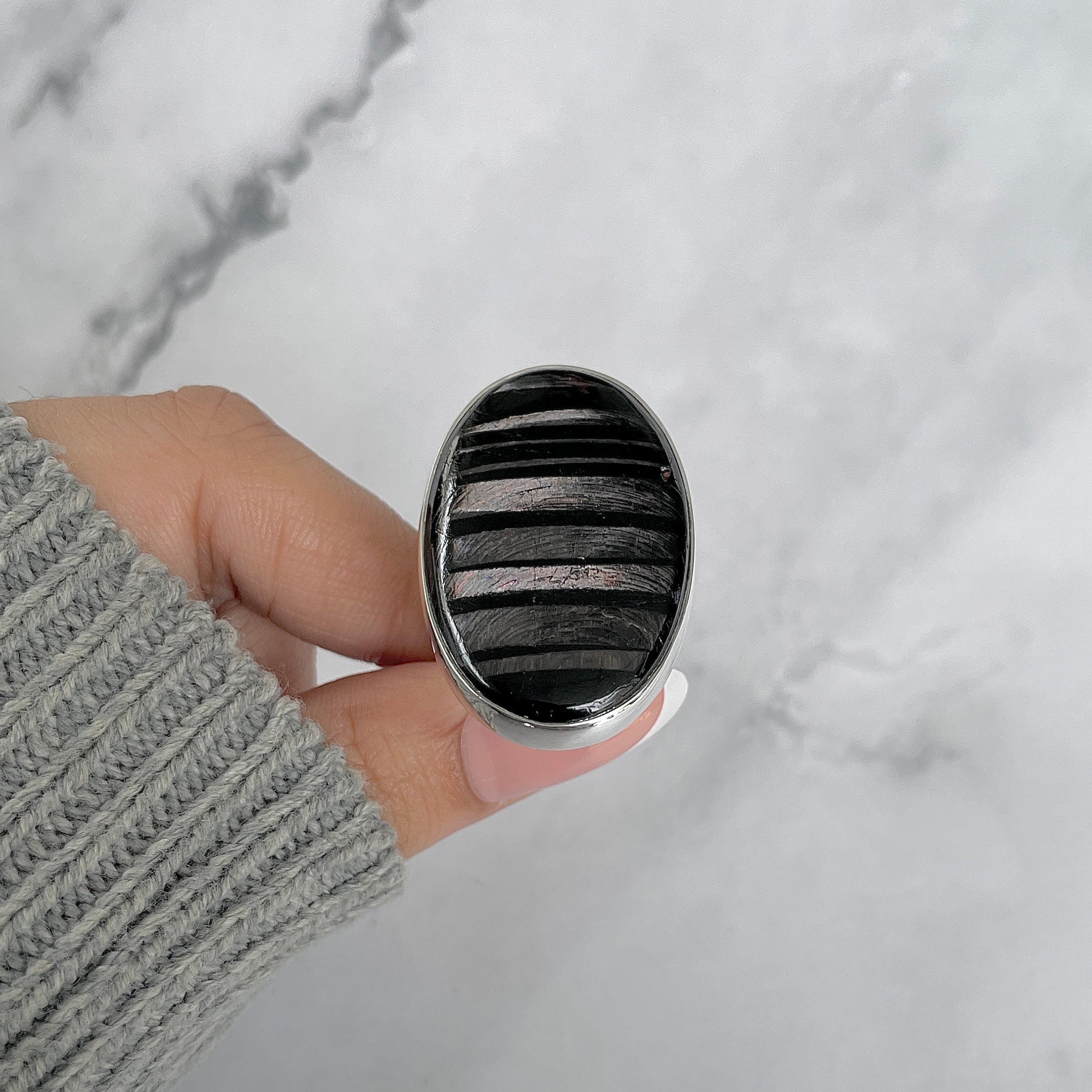 Hypersthene Adjustable Ring-(HYP-R-32.)