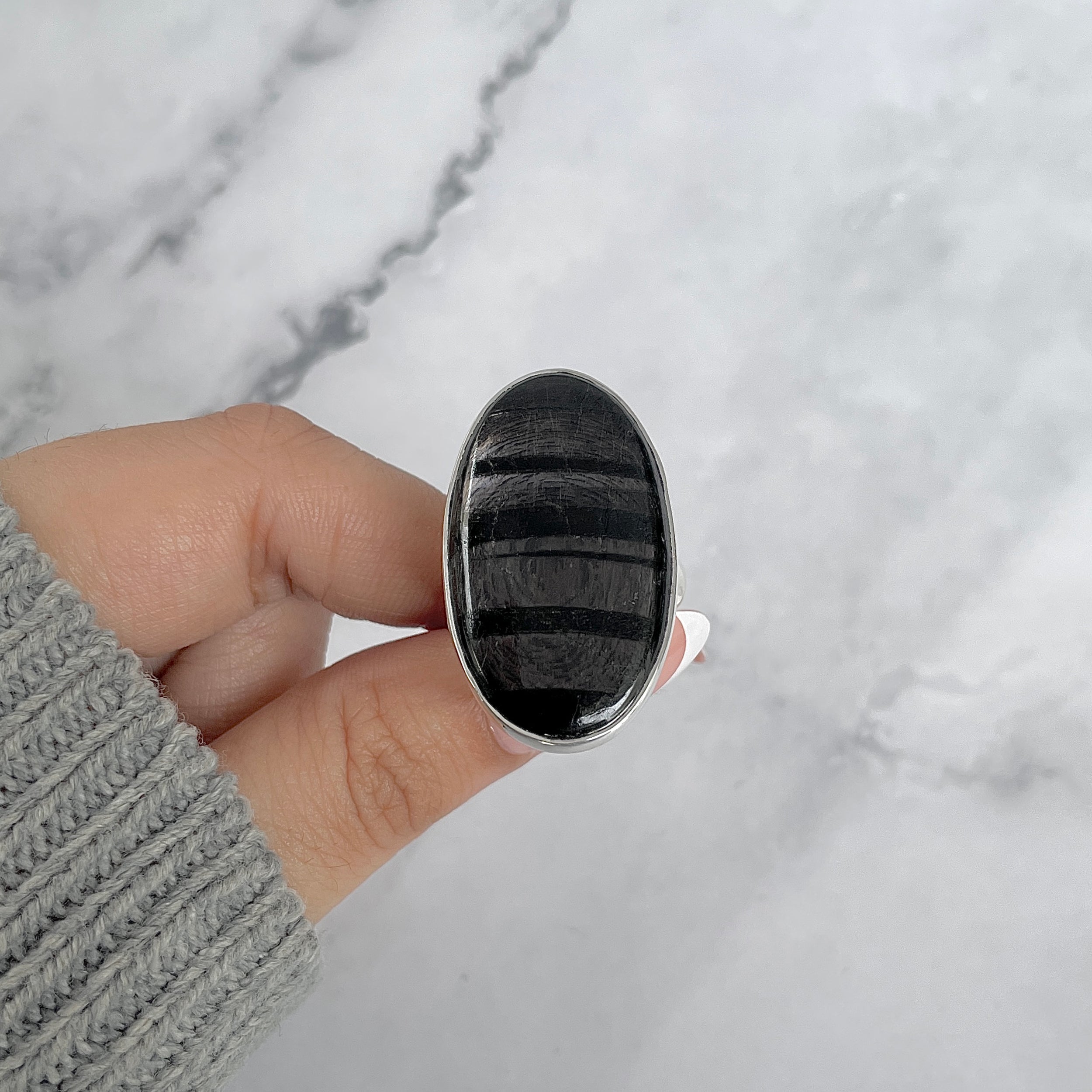 Hypersthene Adjustable Ring-(HYP-R-35.)