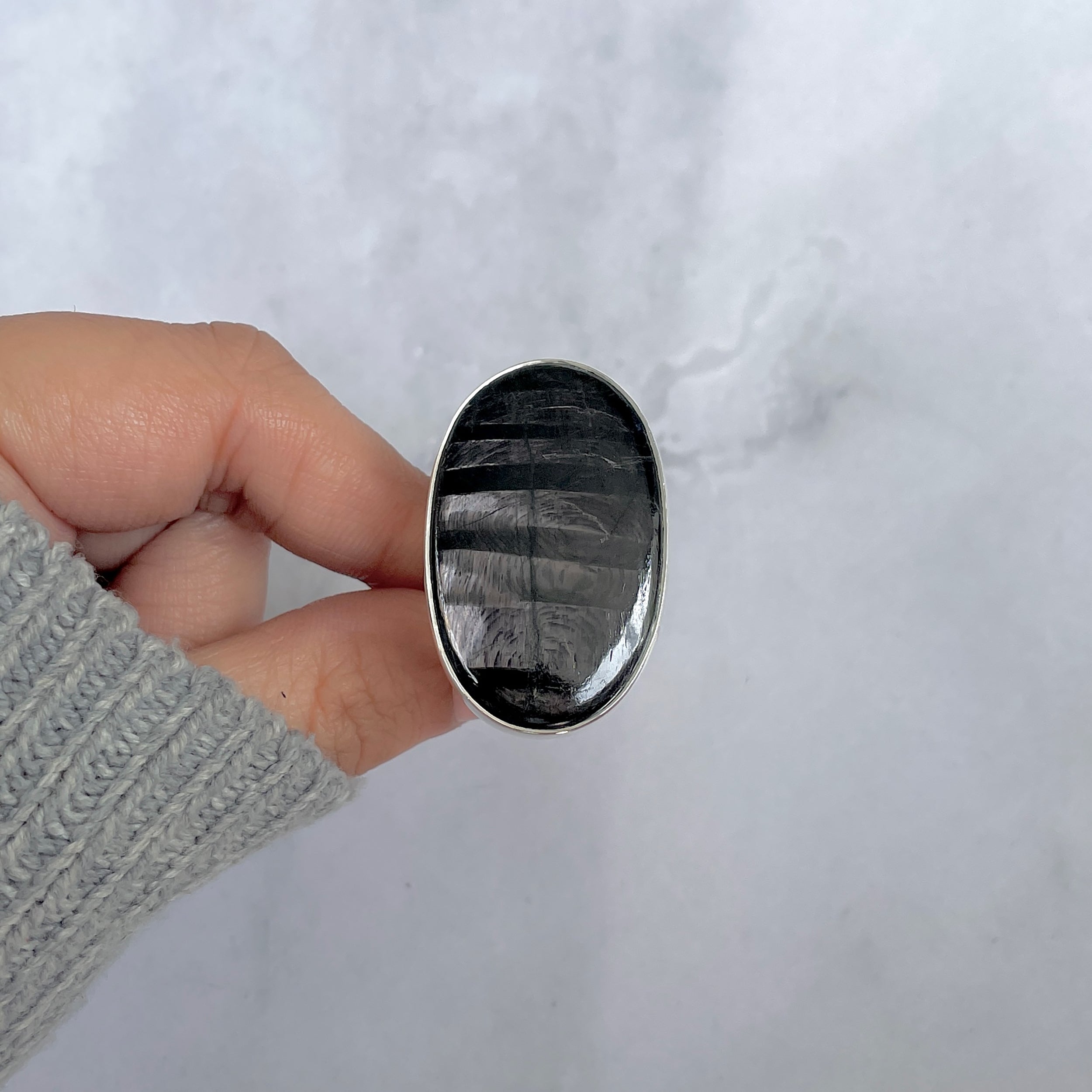 Hypersthene Adjustable Ring-(HYP-R-36.)