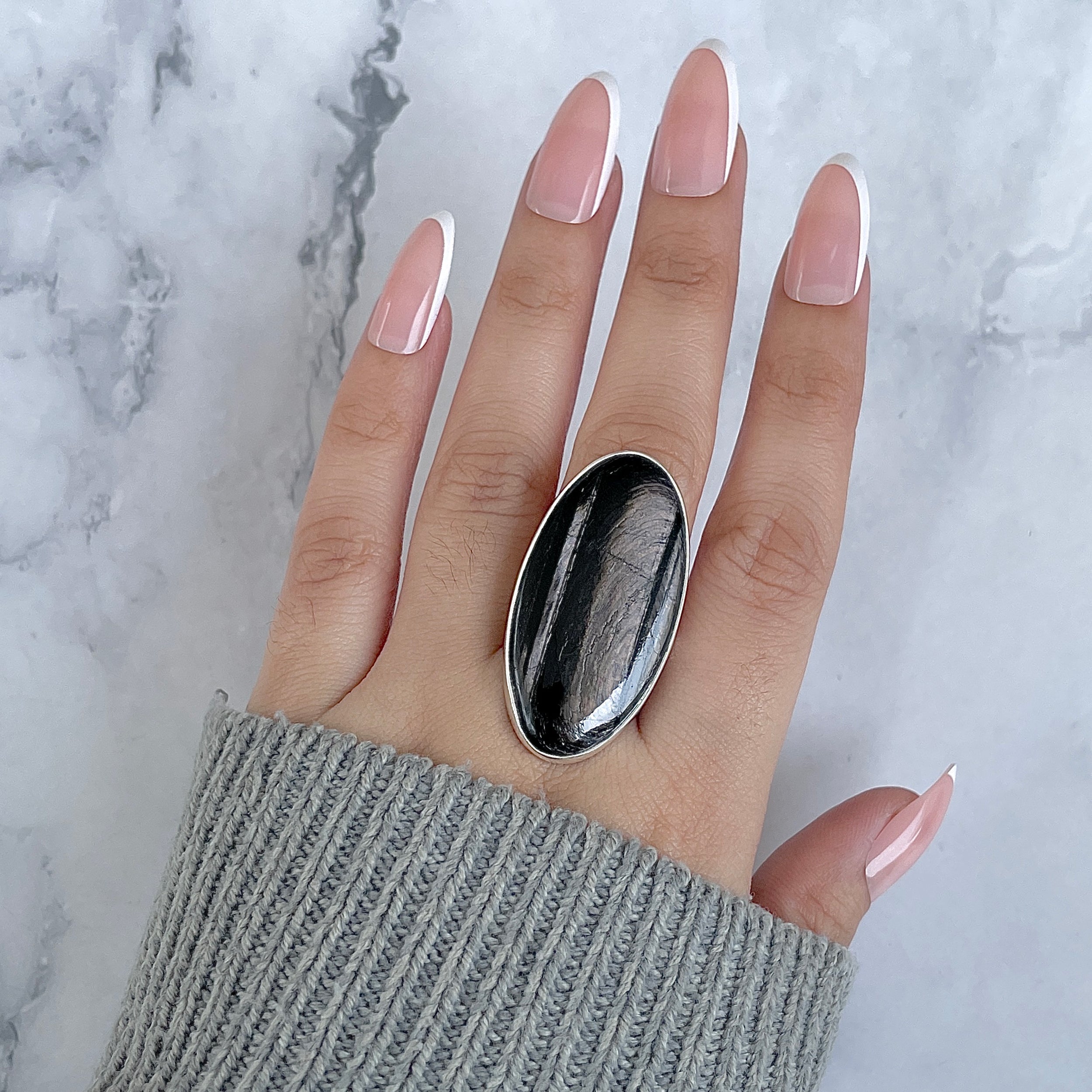 Hypersthene Adjustable Ring-(HYP-R-40.)