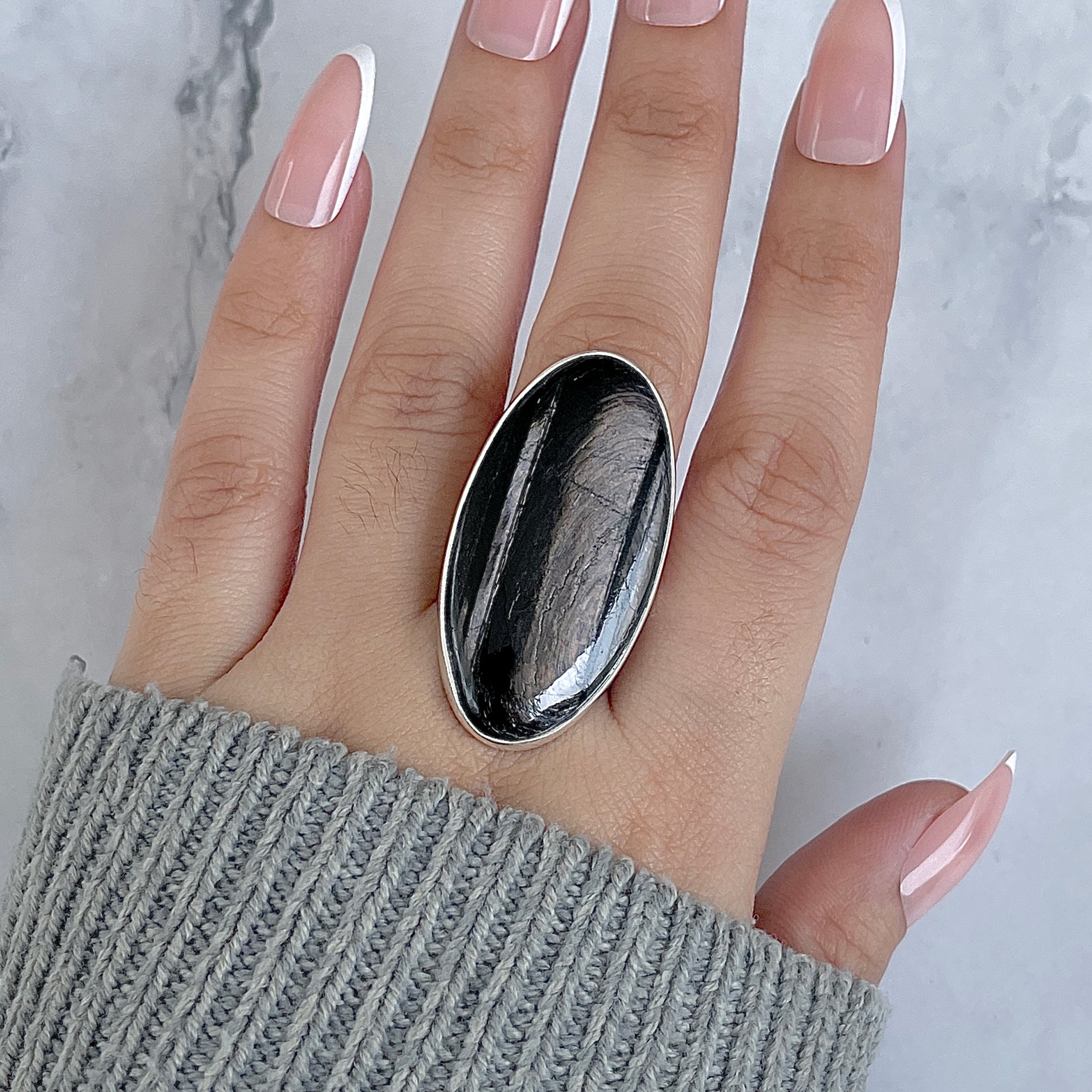 Hypersthene Adjustable Ring-(HYP-R-40.)