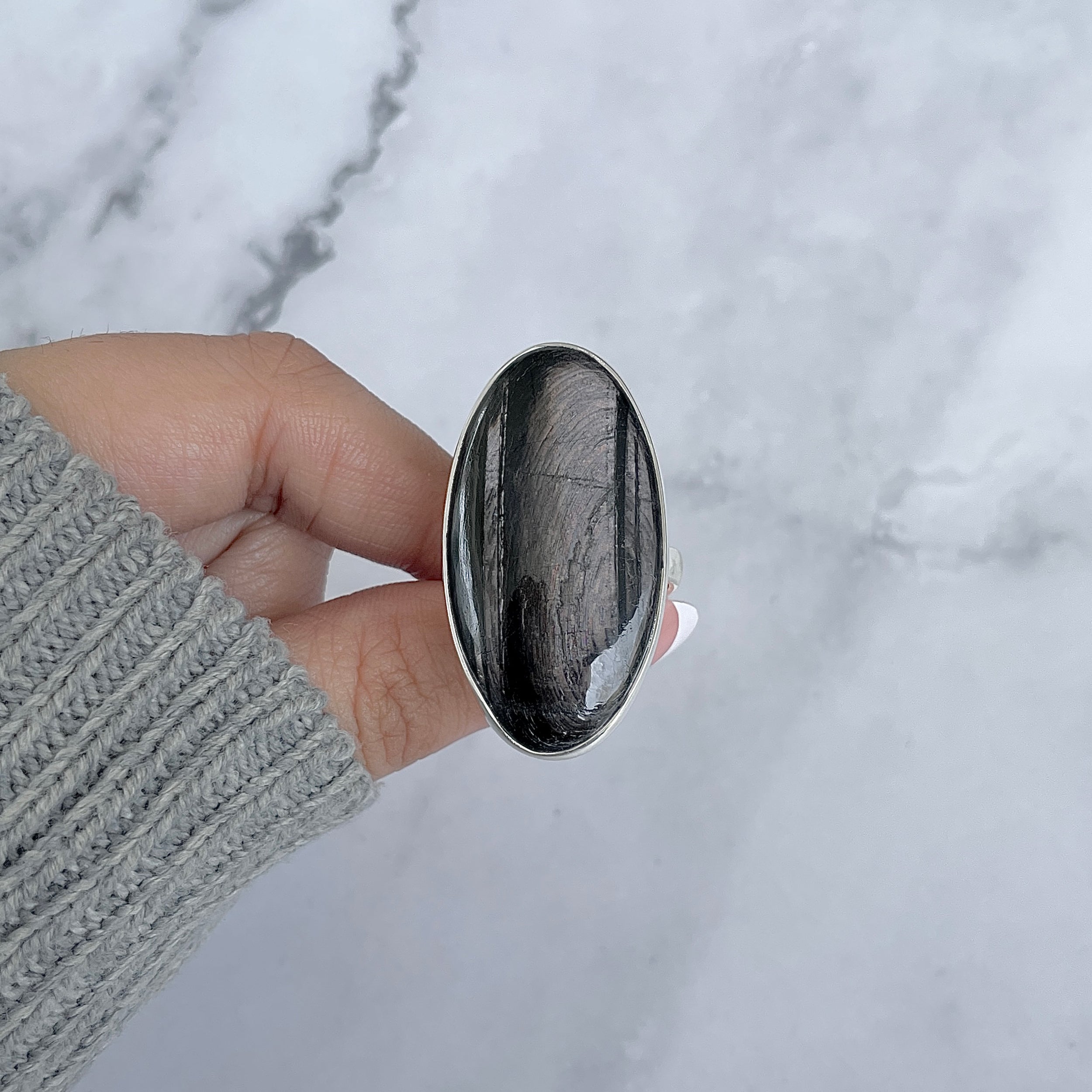 Hypersthene Adjustable Ring-(HYP-R-40.)