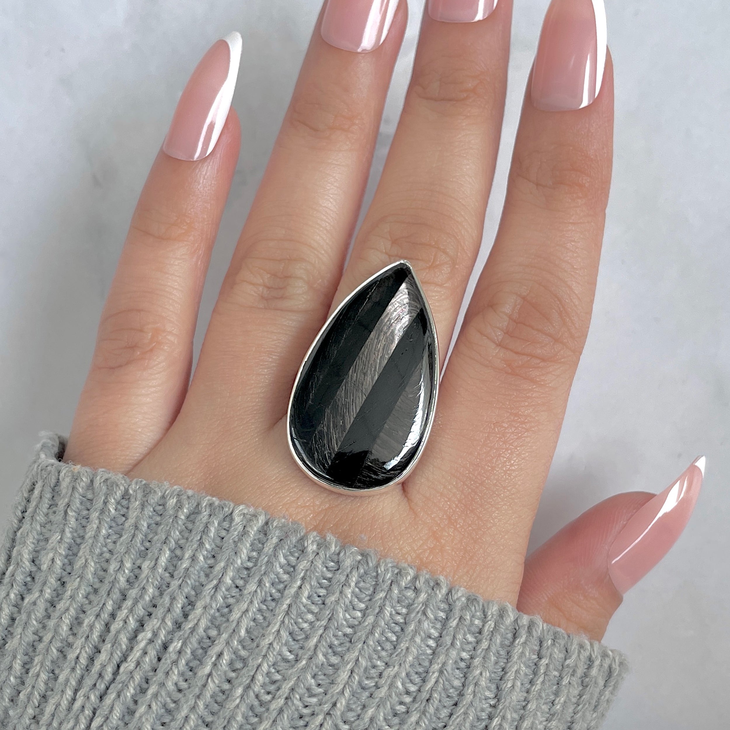 Hypersthene Adjustable Ring-(HYP-R-41.)