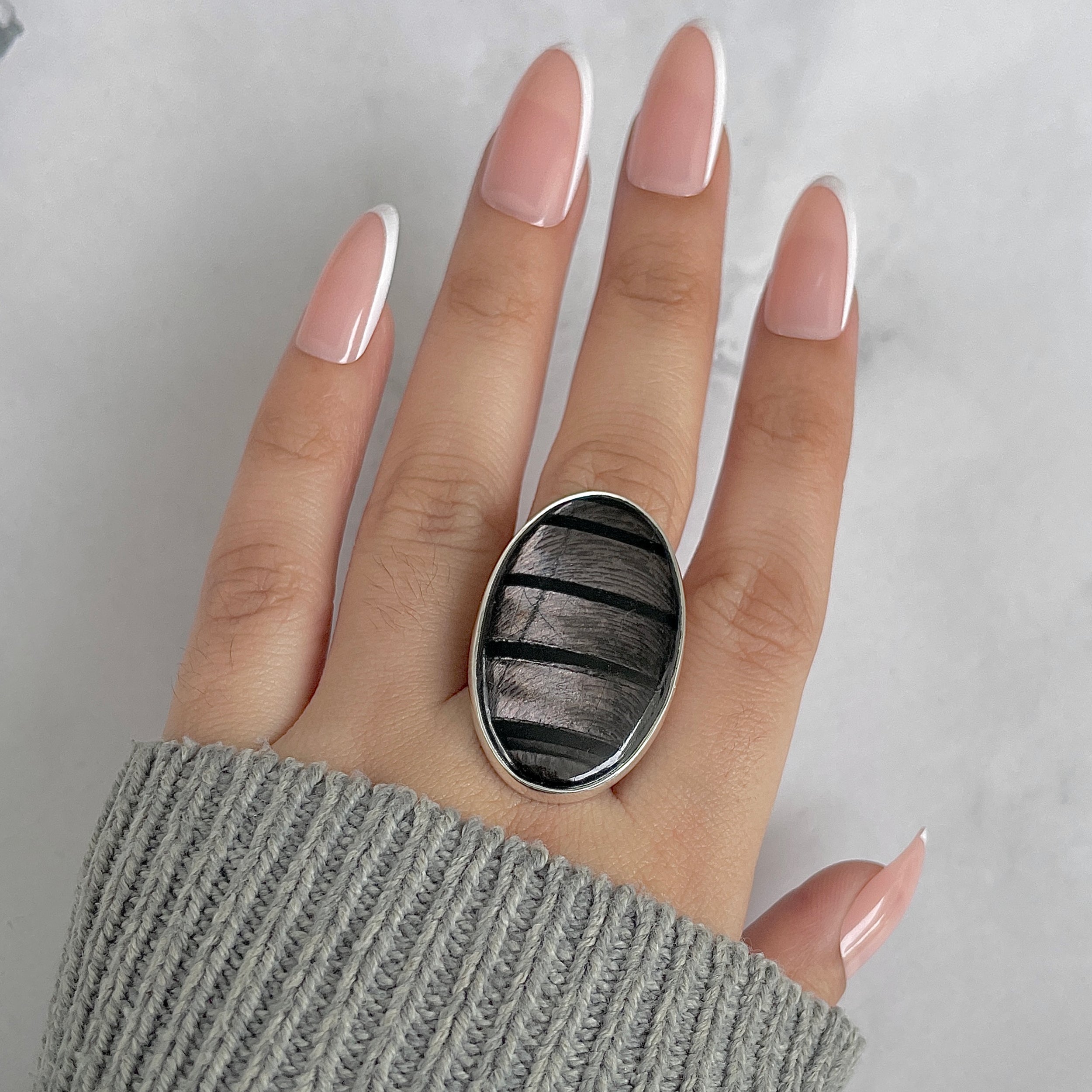 Hypersthene Adjustable Ring-(HYP-R-42.)