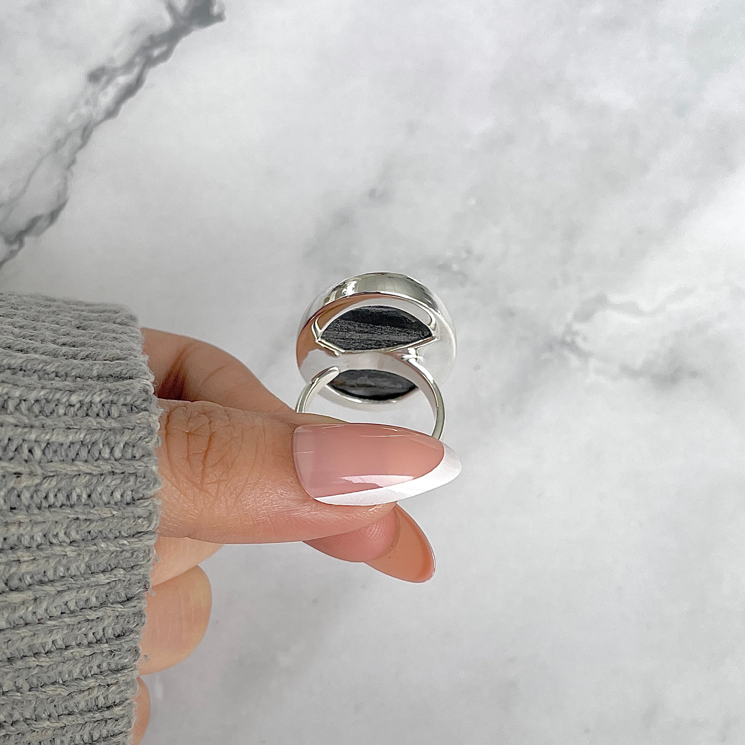 Hypersthene Adjustable Ring-(HYP-R-42.)