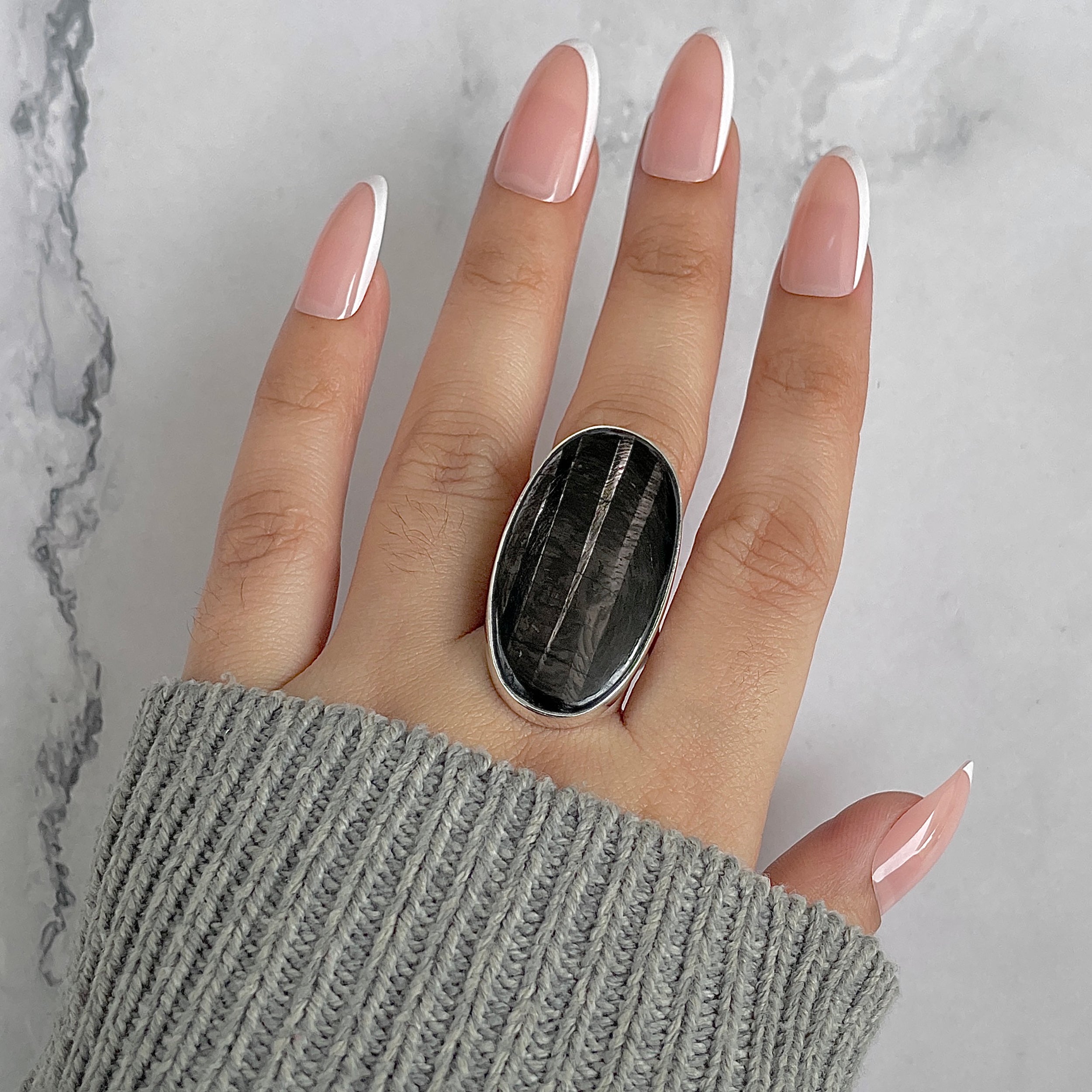 Hypersthene Adjustable Ring-(HYP-R-43.)
