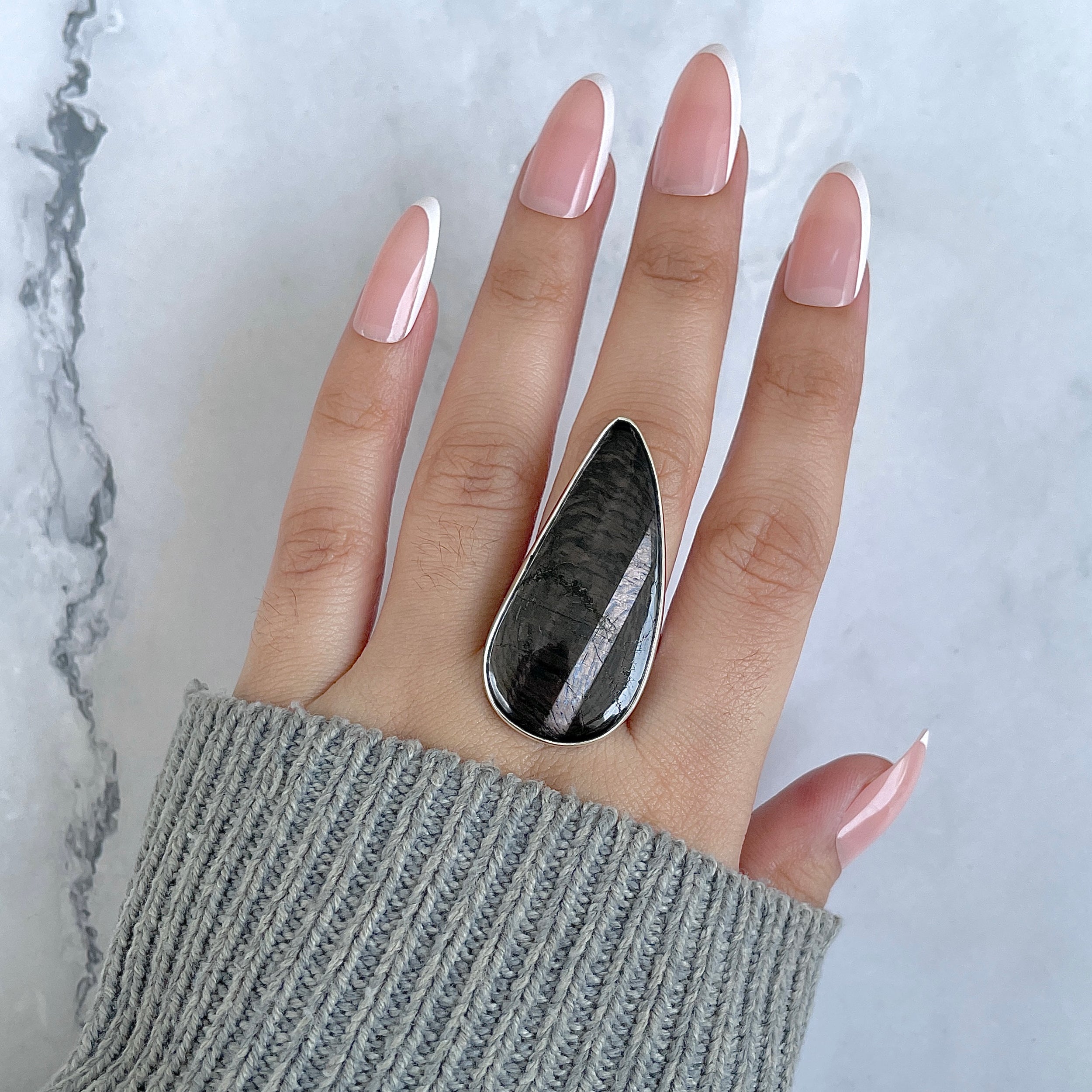 Hypersthene Adjustable Ring-(HYP-R-45.)