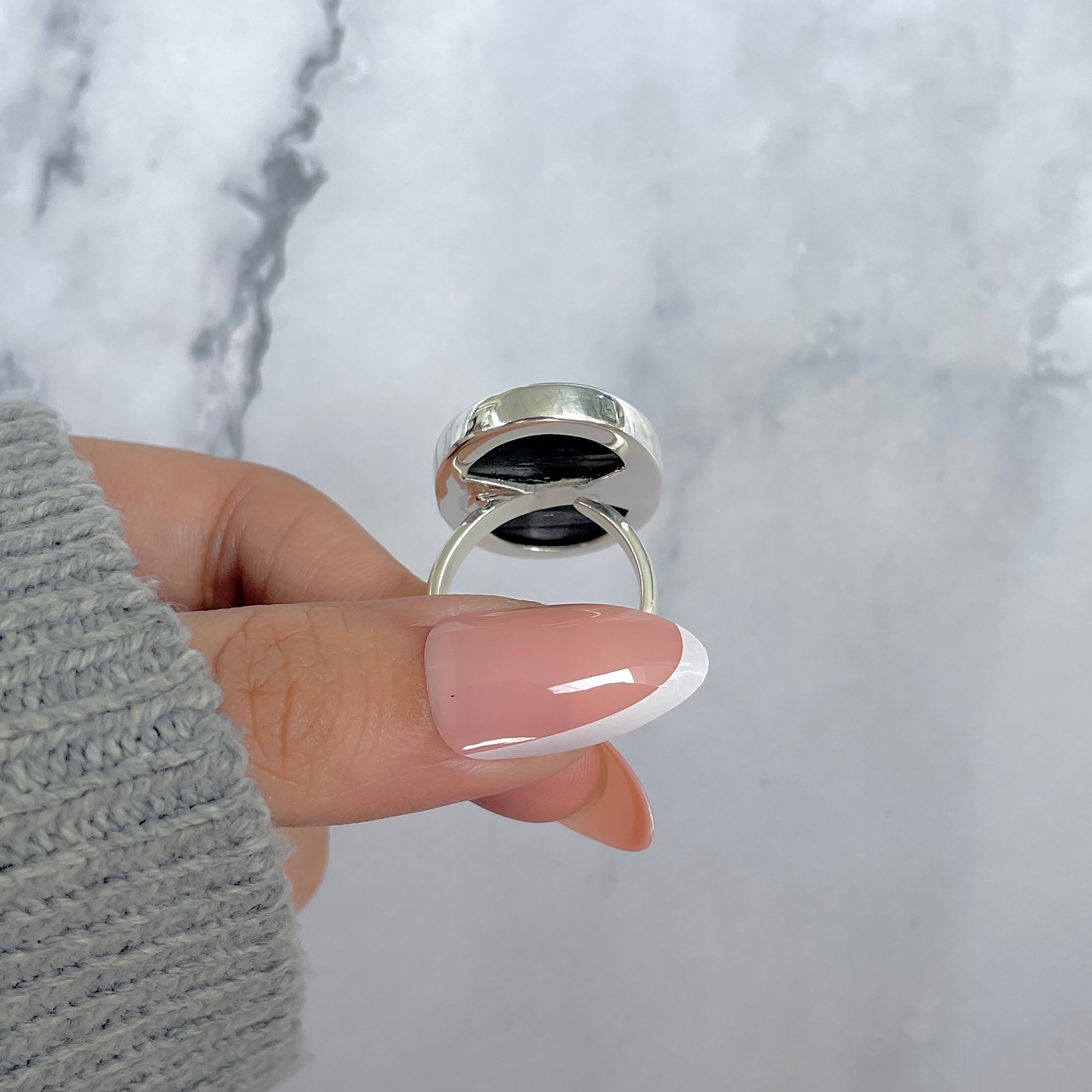 Hypersthene Adjustable Ring-(HYP-R-50.)