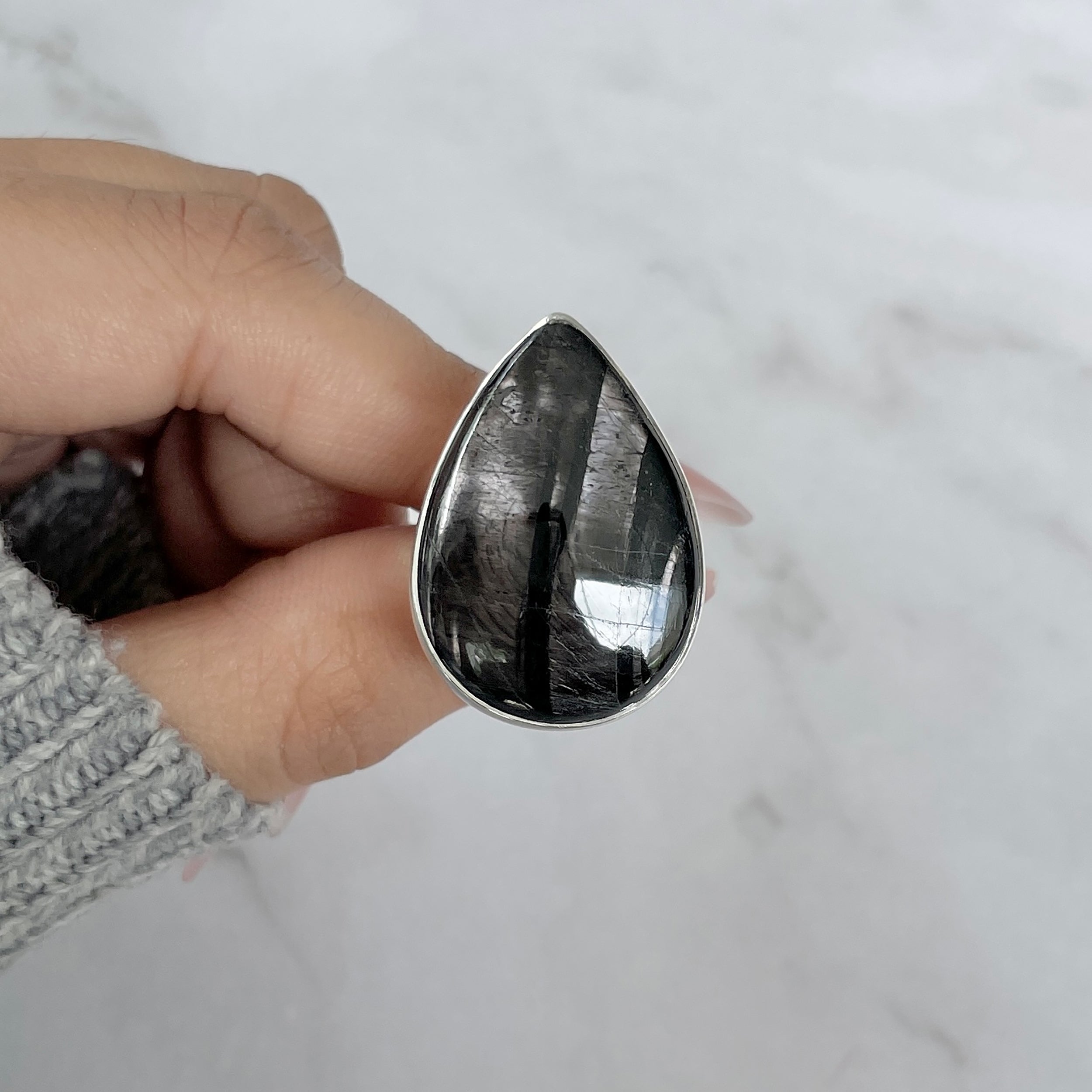 Hypersthene Ring-(HYP-R-6.)