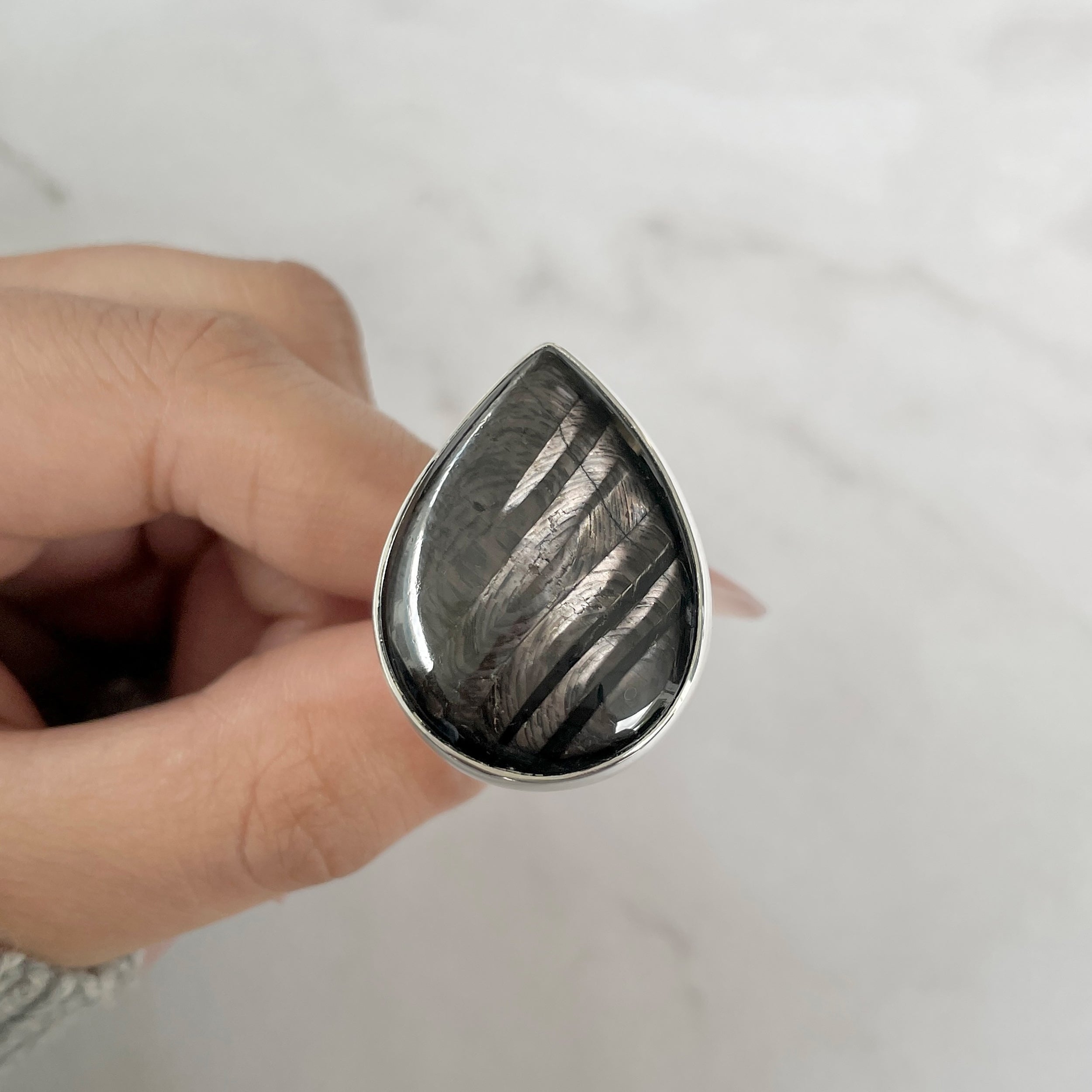 Hypersthene Adjustable Ring-(HYP-R-7.)