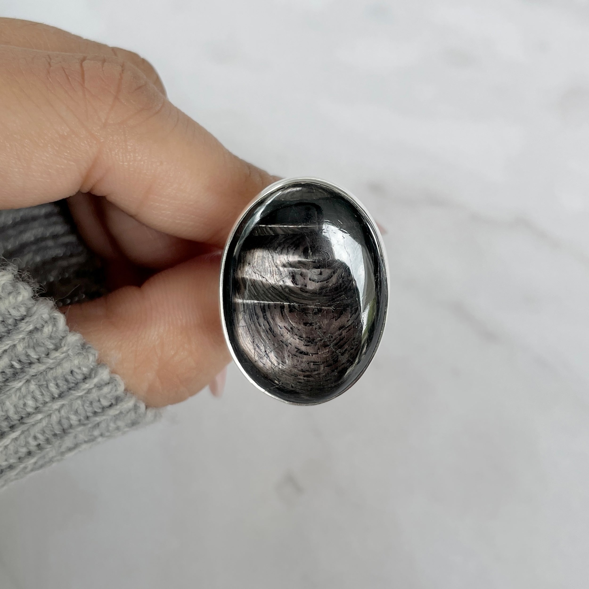 Hypersthene Adjustable Ring-(HYP-R-8.)