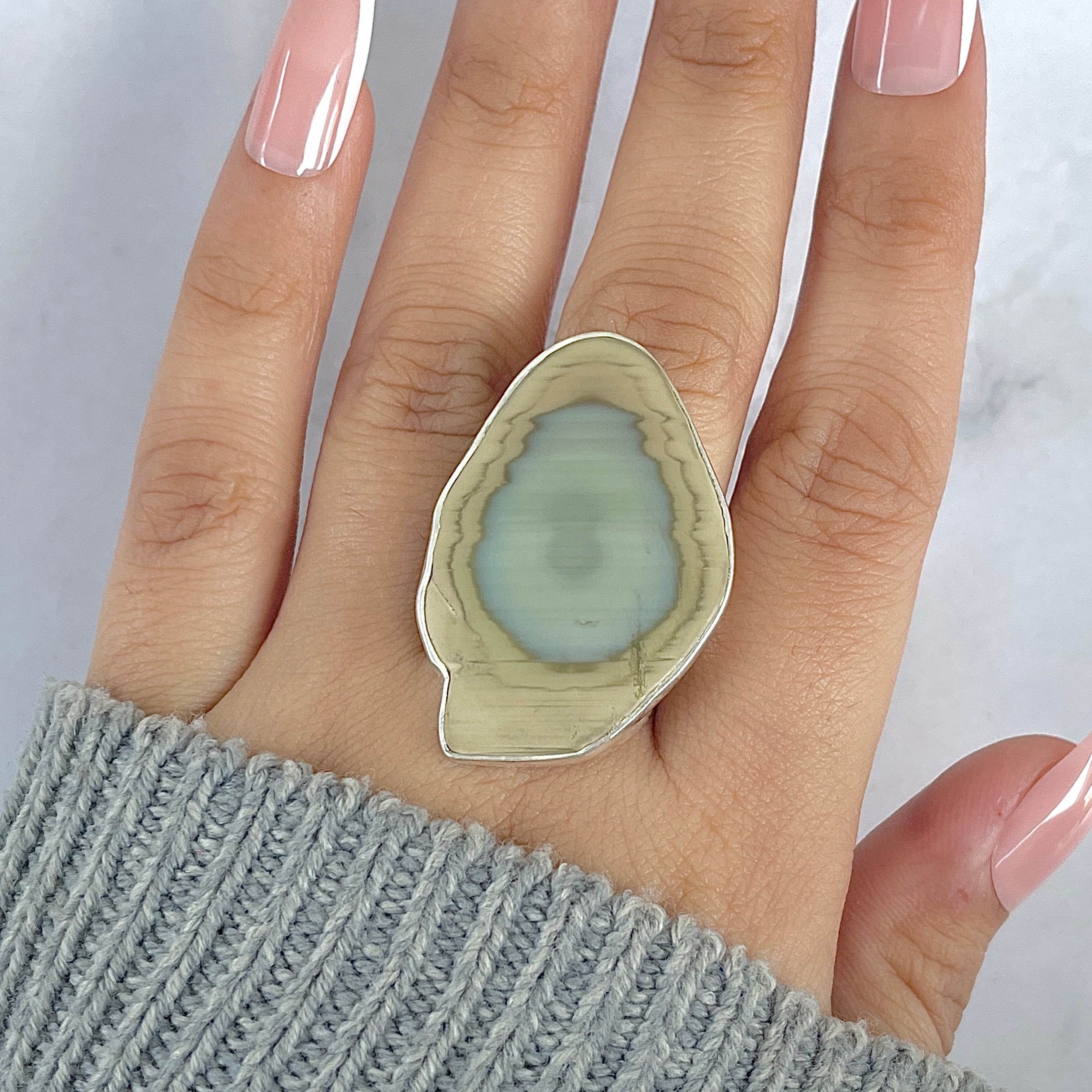 Imperial Jasper Adjustable Ring-(IPJ-R-10.)