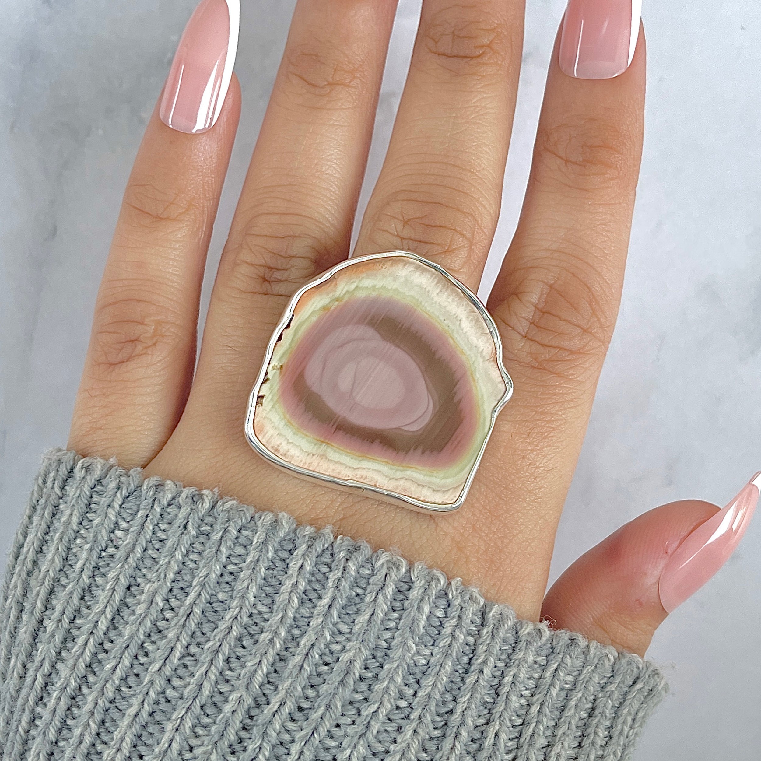 Imperial Jasper Adjustable Ring-(IPJ-R-12.)