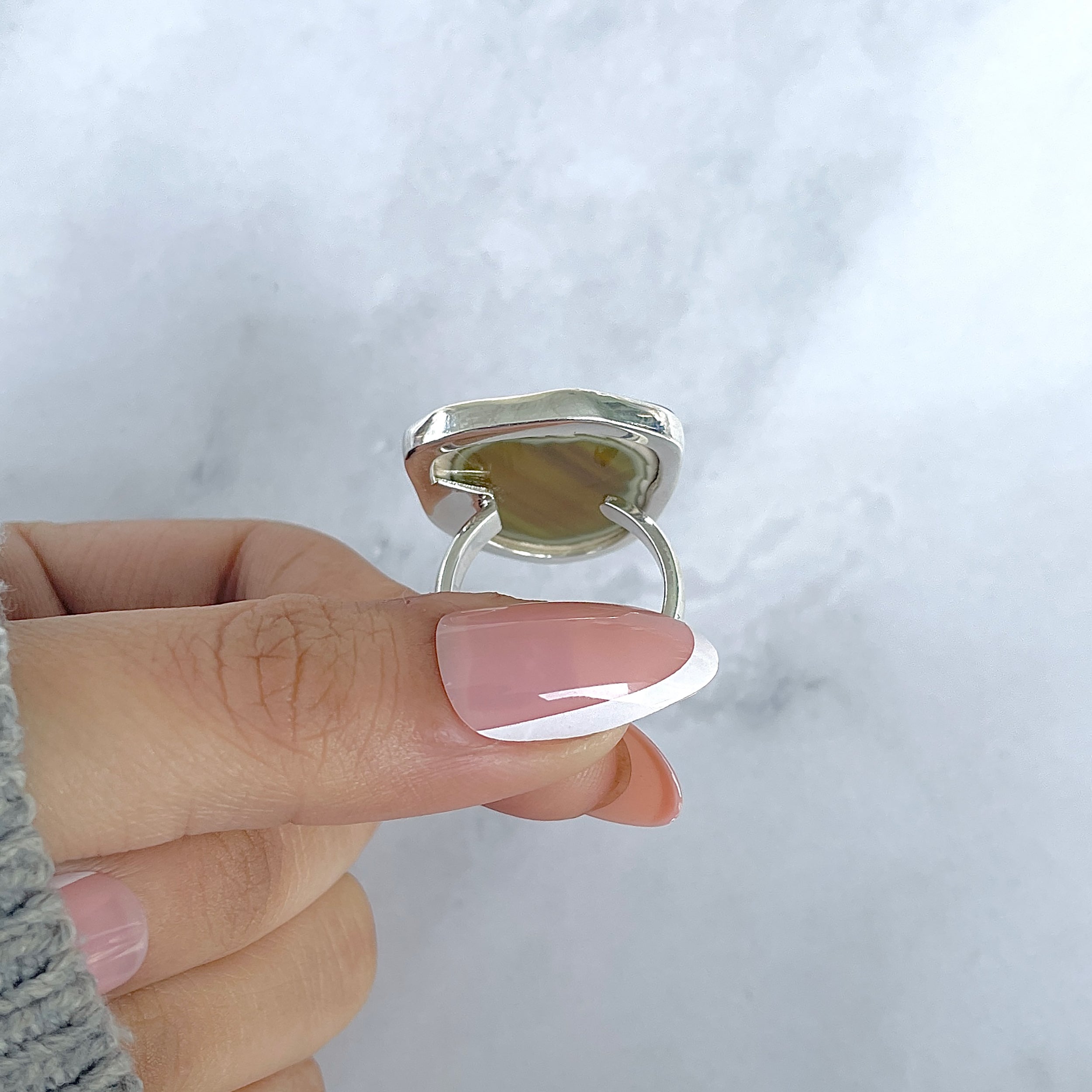 Imperial Jasper Adjustable Ring-(IPJ-R-13.)
