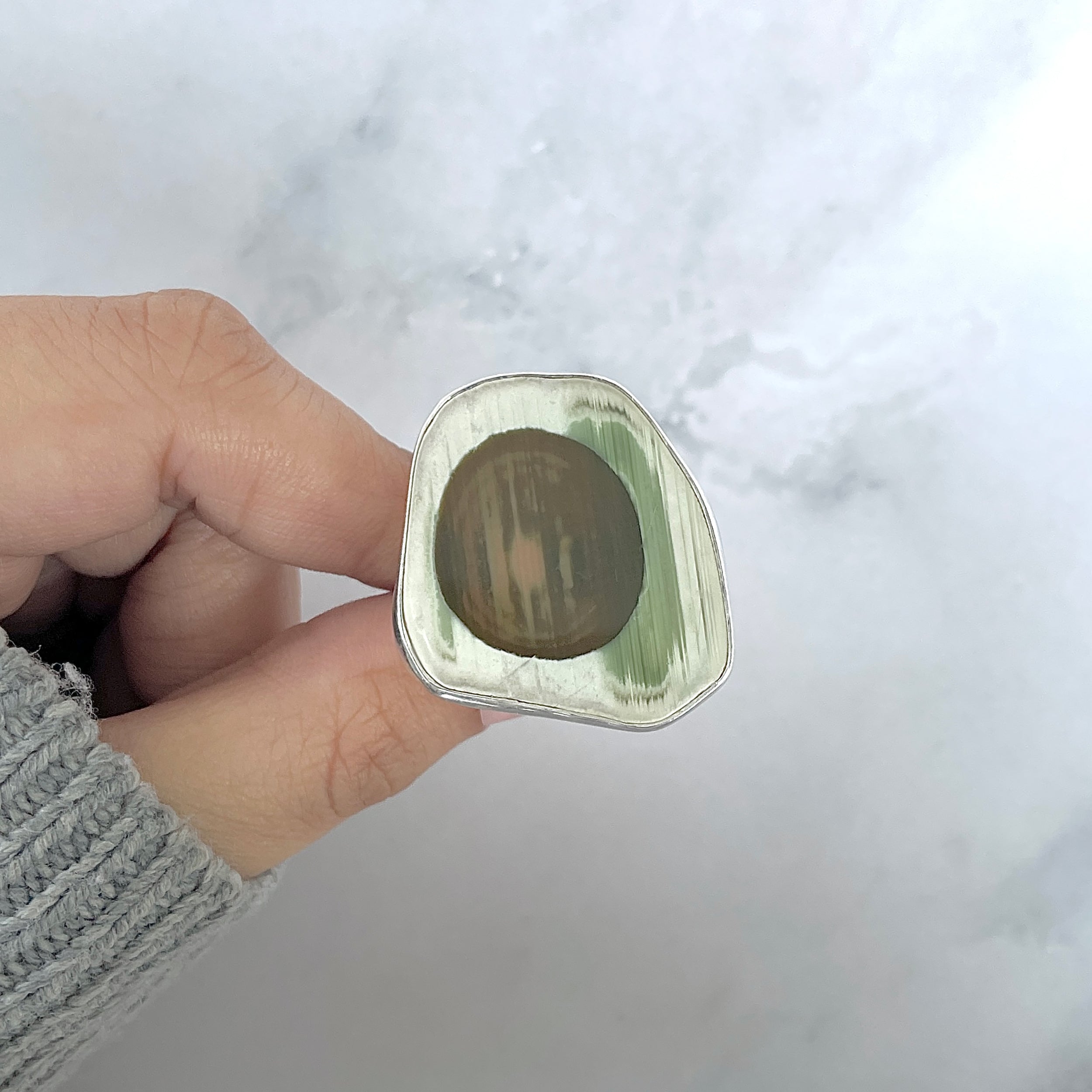 Imperial Jasper Adjustable Ring-(IPJ-R-15.)