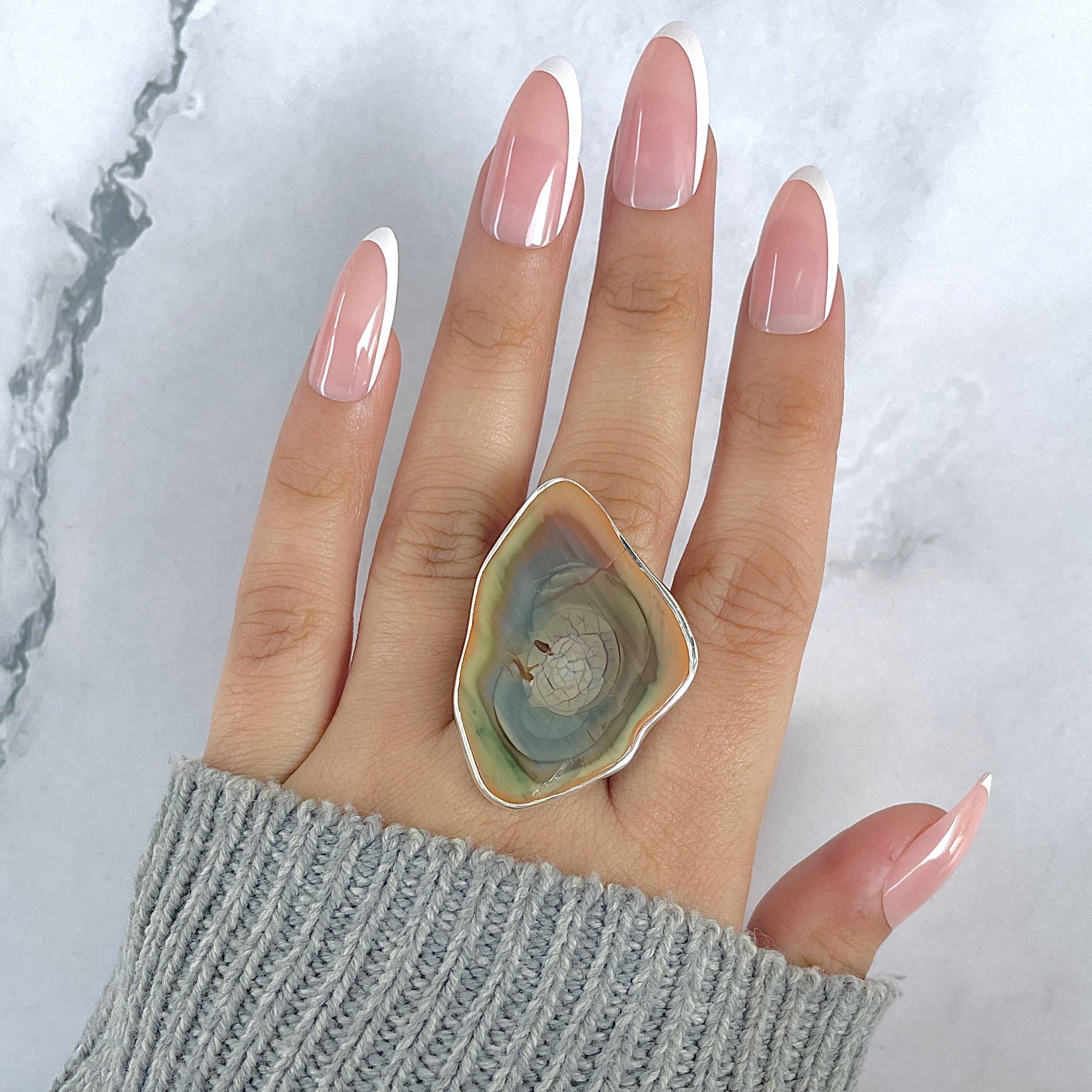 Imperial Jasper Adjustable Ring-(IPJ-R-18.)