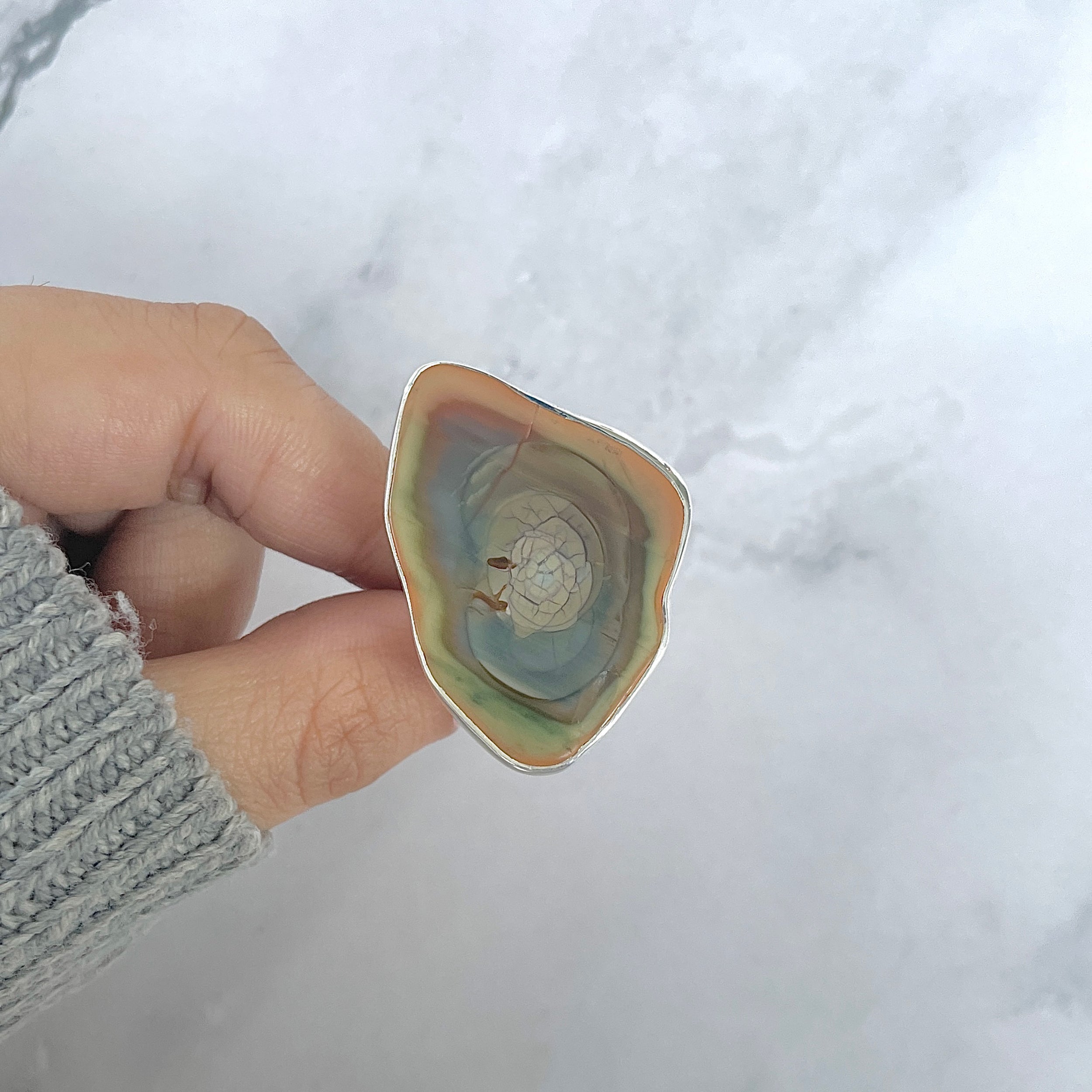 Imperial Jasper Adjustable Ring-(IPJ-R-18.)