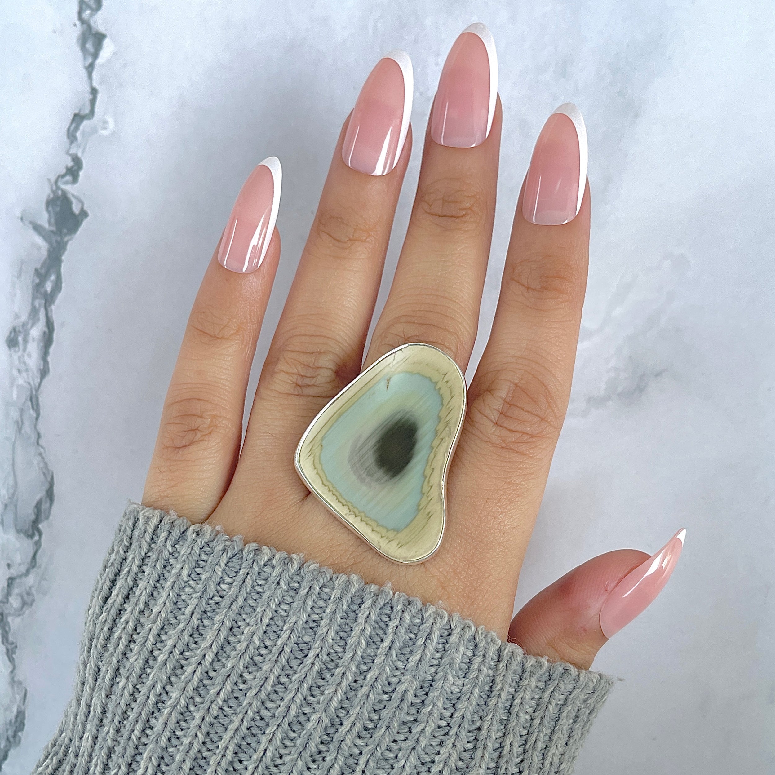 Imperial Jasper Adjustable Ring-(IPJ-R-20.)