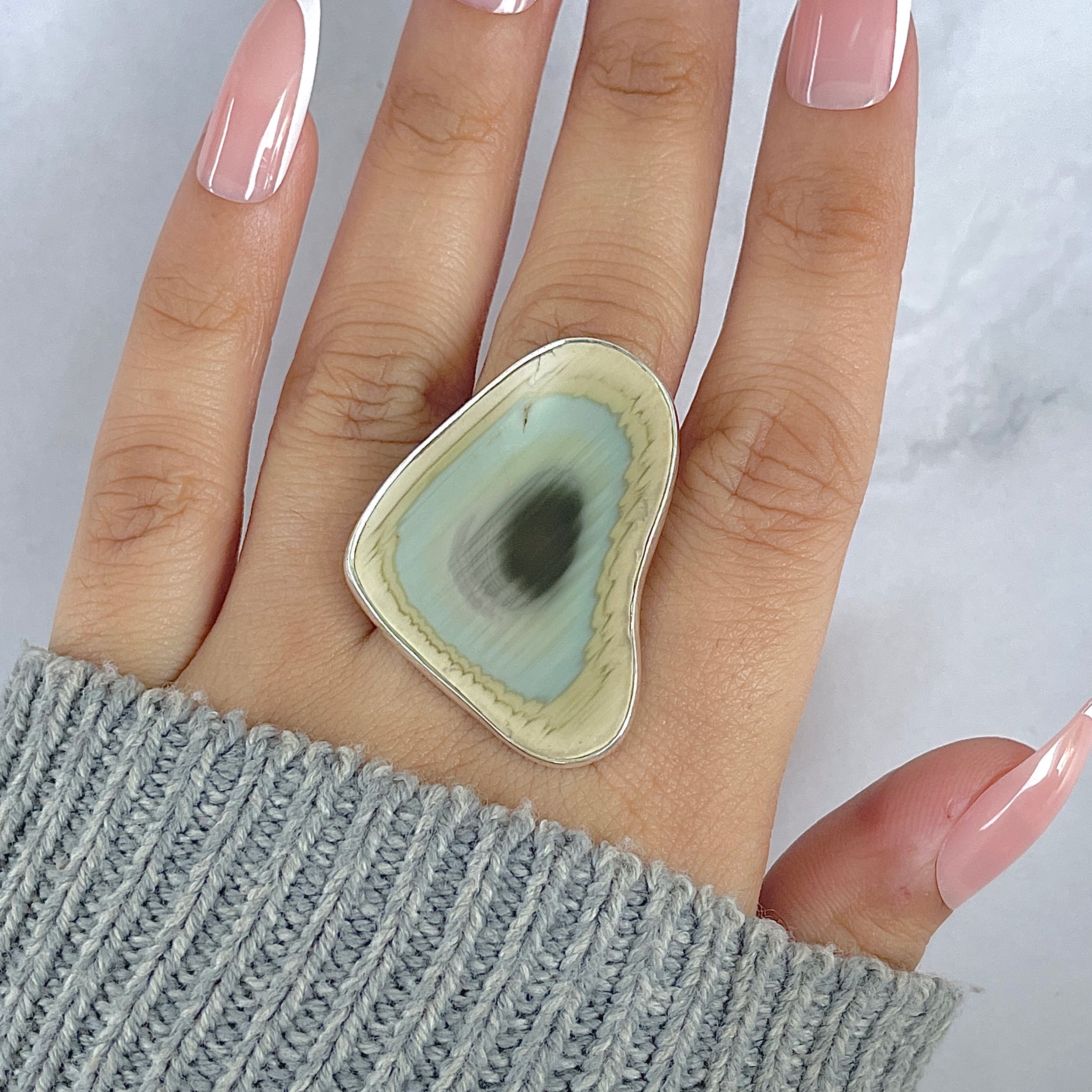 Imperial Jasper Adjustable Ring-(IPJ-R-20.)