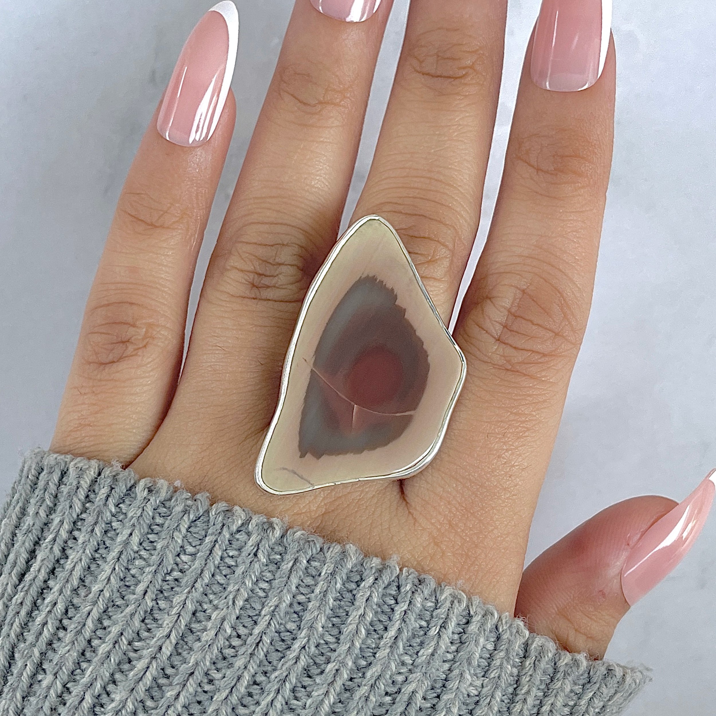 Imperial Jasper Adjustable Ring-(IPJ-R-21.)