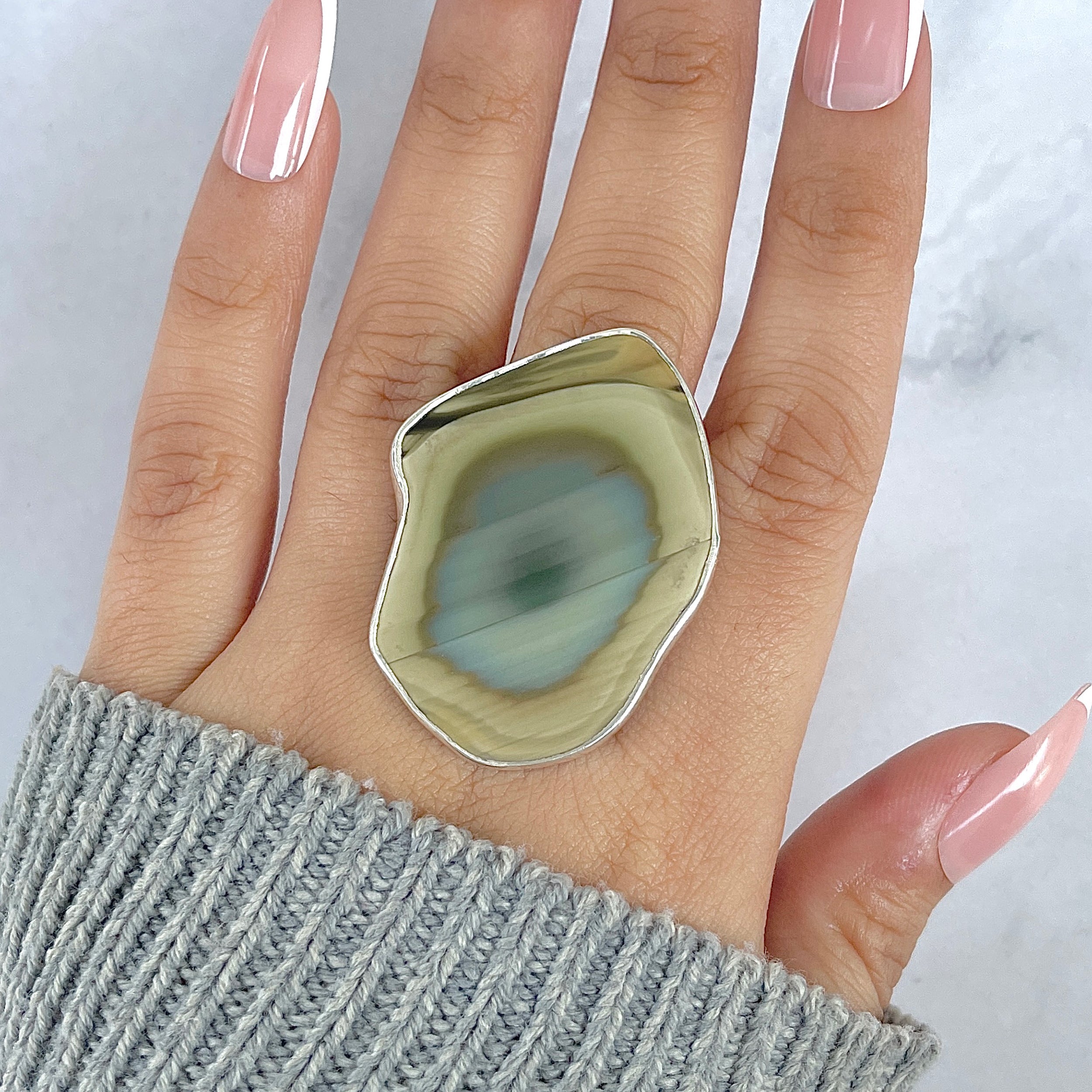 Imperial Jasper Adjustable Ring-(IPJ-R-22.)