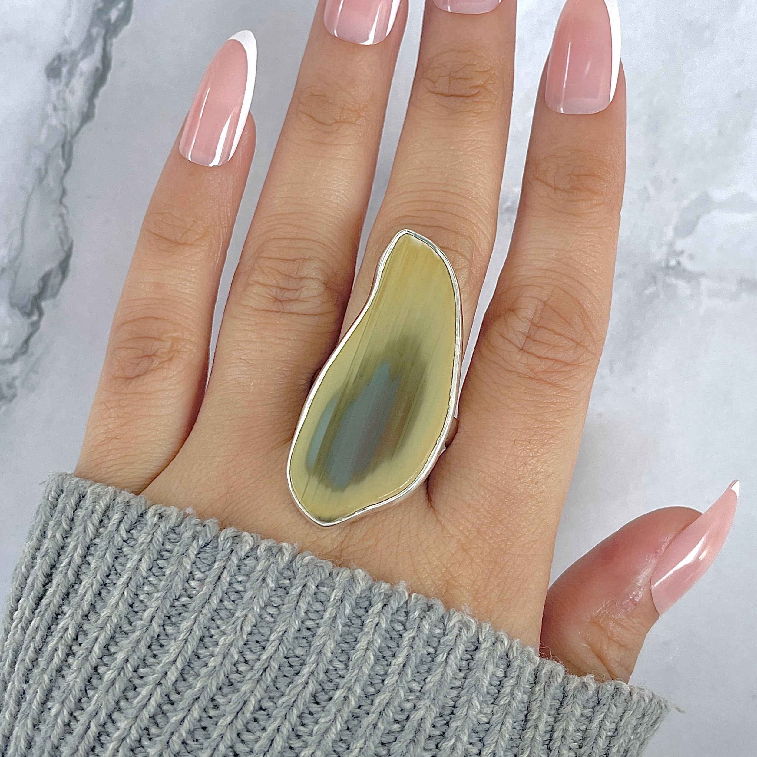 Imperial Jasper Adjustable Ring-(IPJ-R-23.)