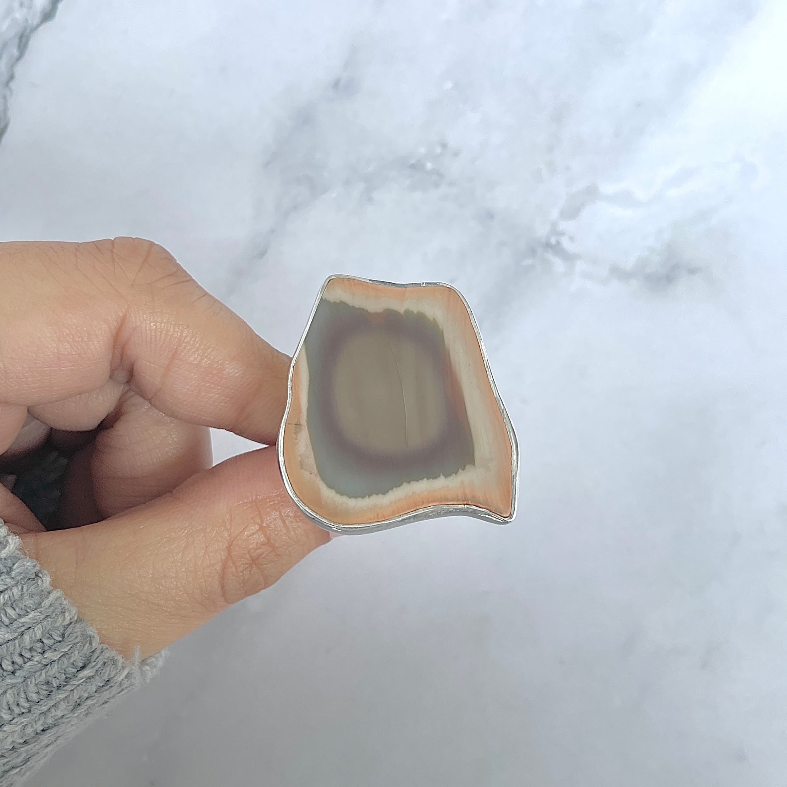 Imperial Jasper Adjustable Ring-(IPJ-R-26.)