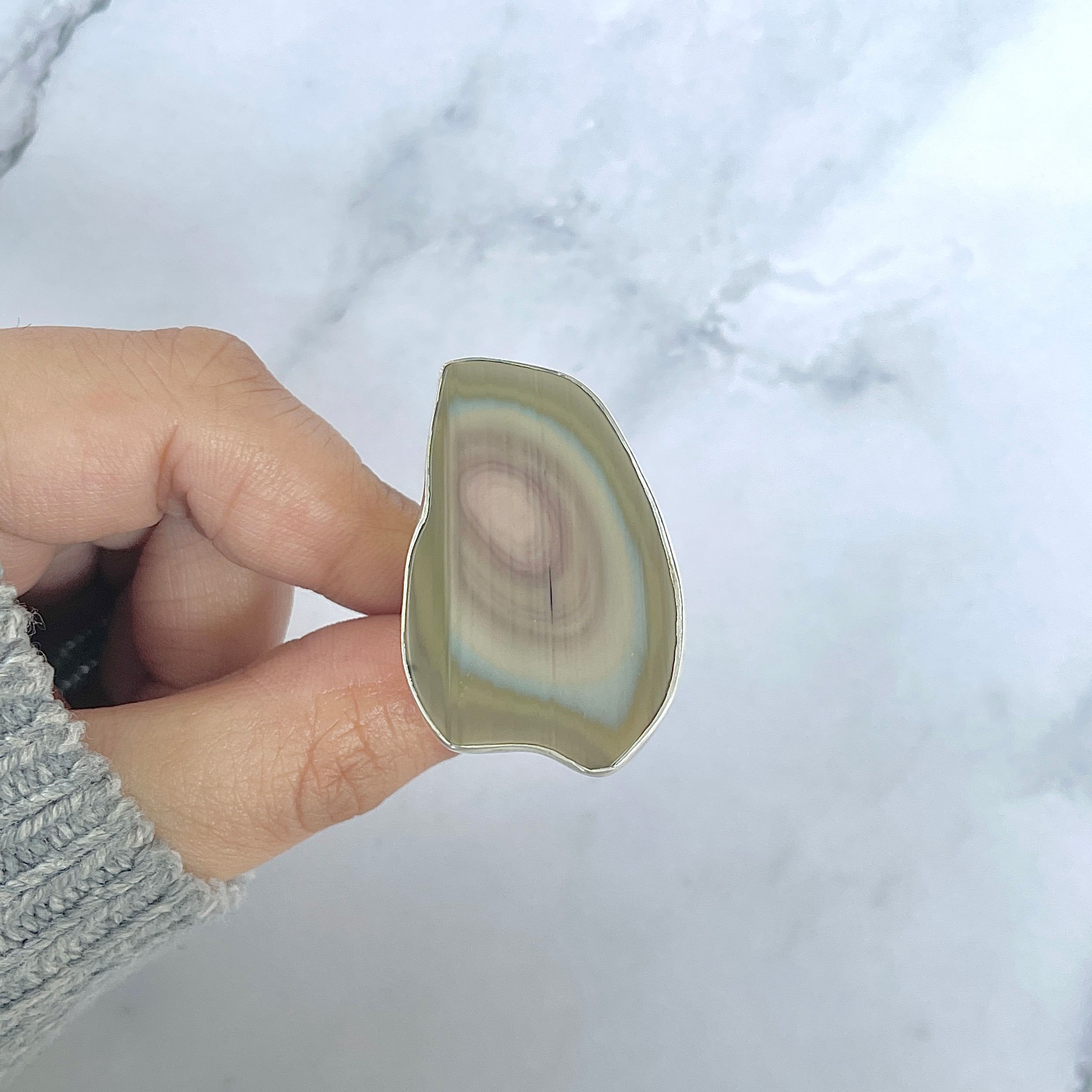 Imperial Jasper Adjustable Ring-(IPJ-R-27.)