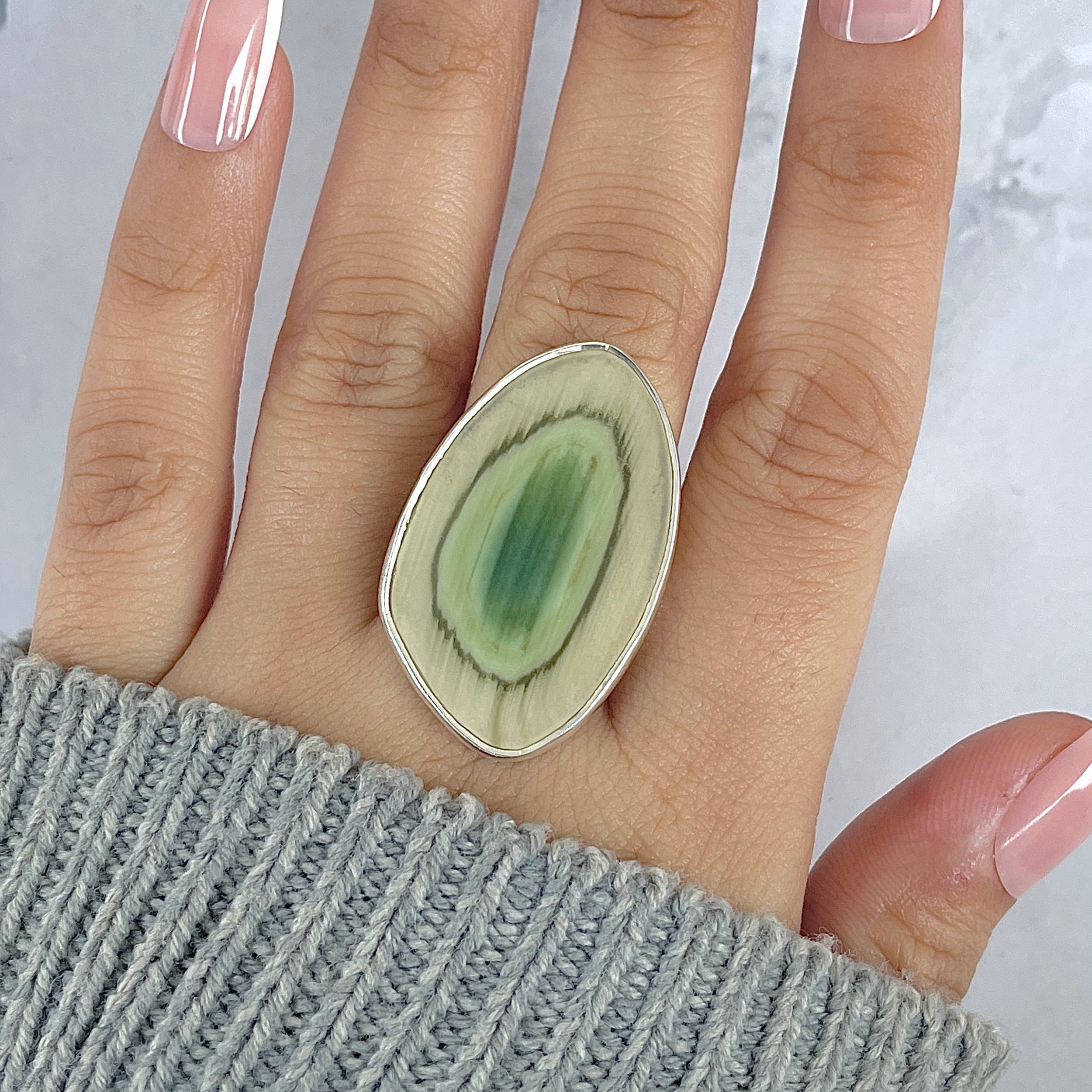 Imperial Jasper Adjustable Ring-(IPJ-R-28.)