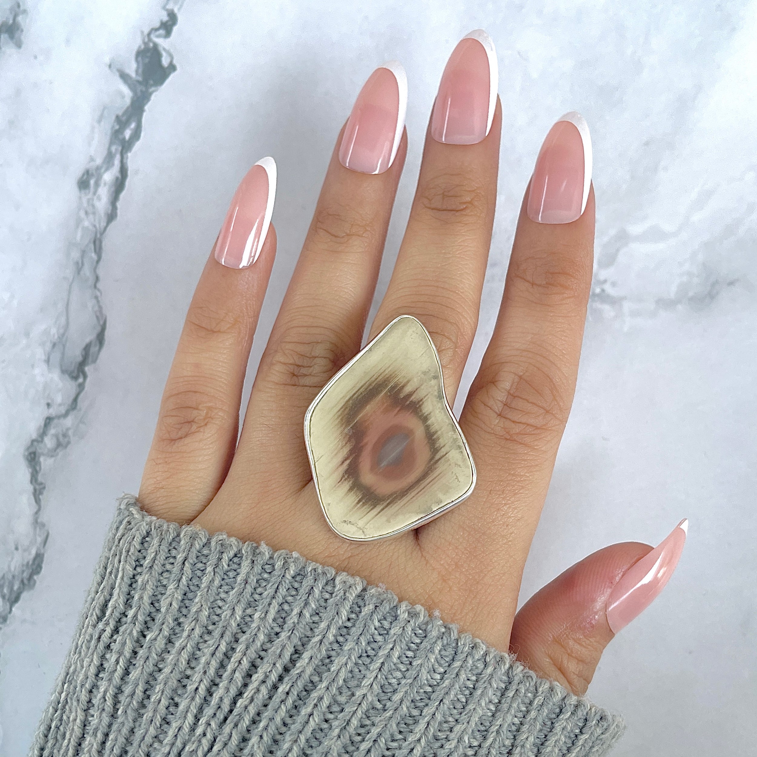 Imperial Jasper Adjustable Ring-(IPJ-R-30.)