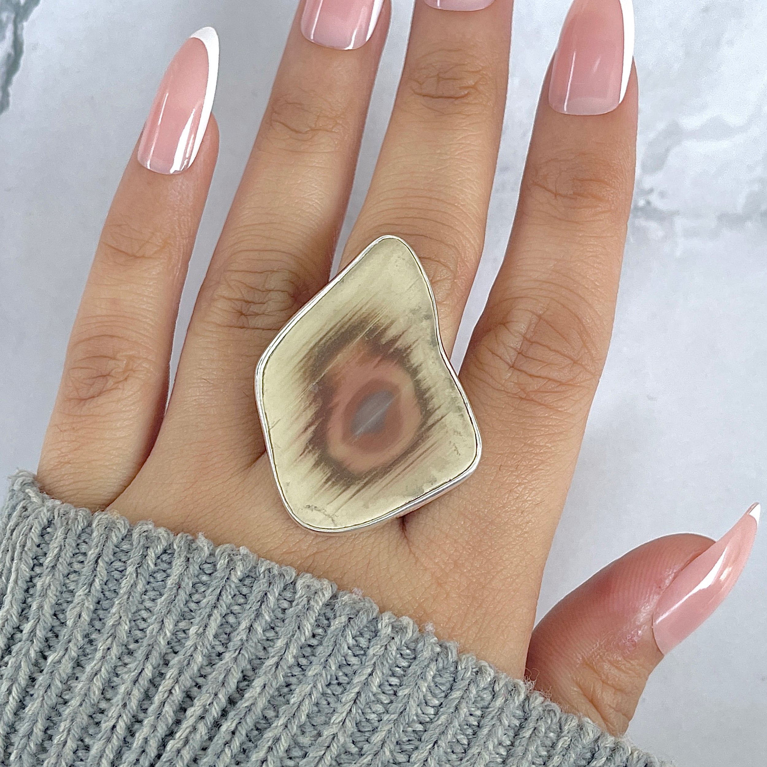 Imperial Jasper Adjustable Ring-(IPJ-R-30.)