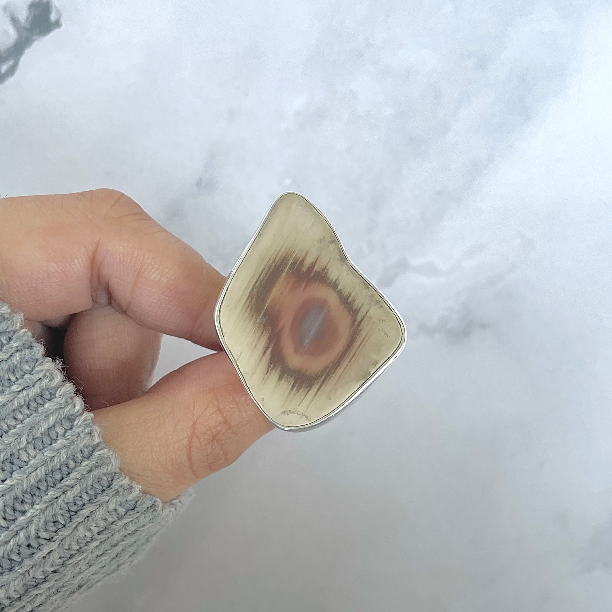 Imperial Jasper Adjustable Ring-(IPJ-R-30.)
