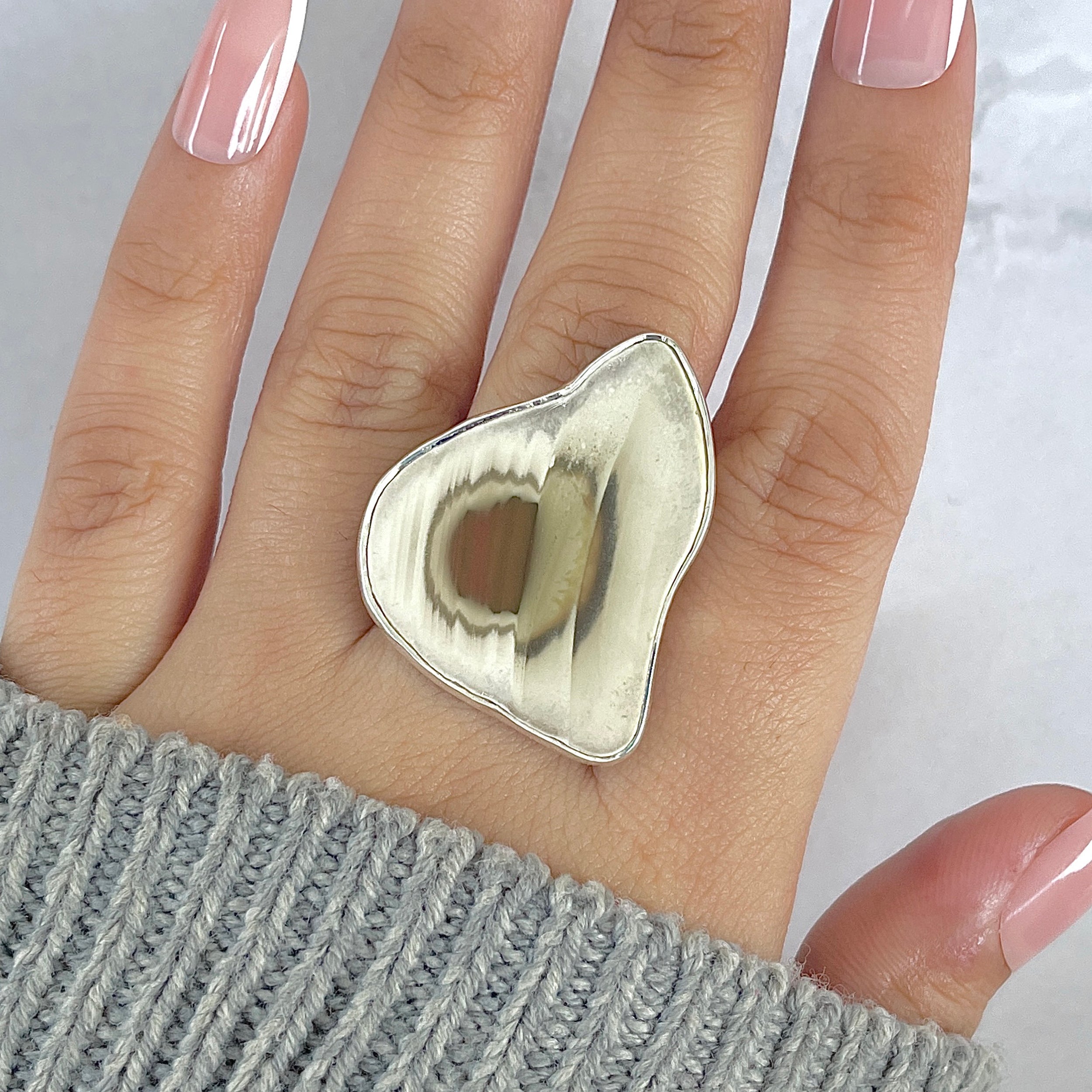 Imperial Jasper Adjustable Ring-(IPJ-R-31.)