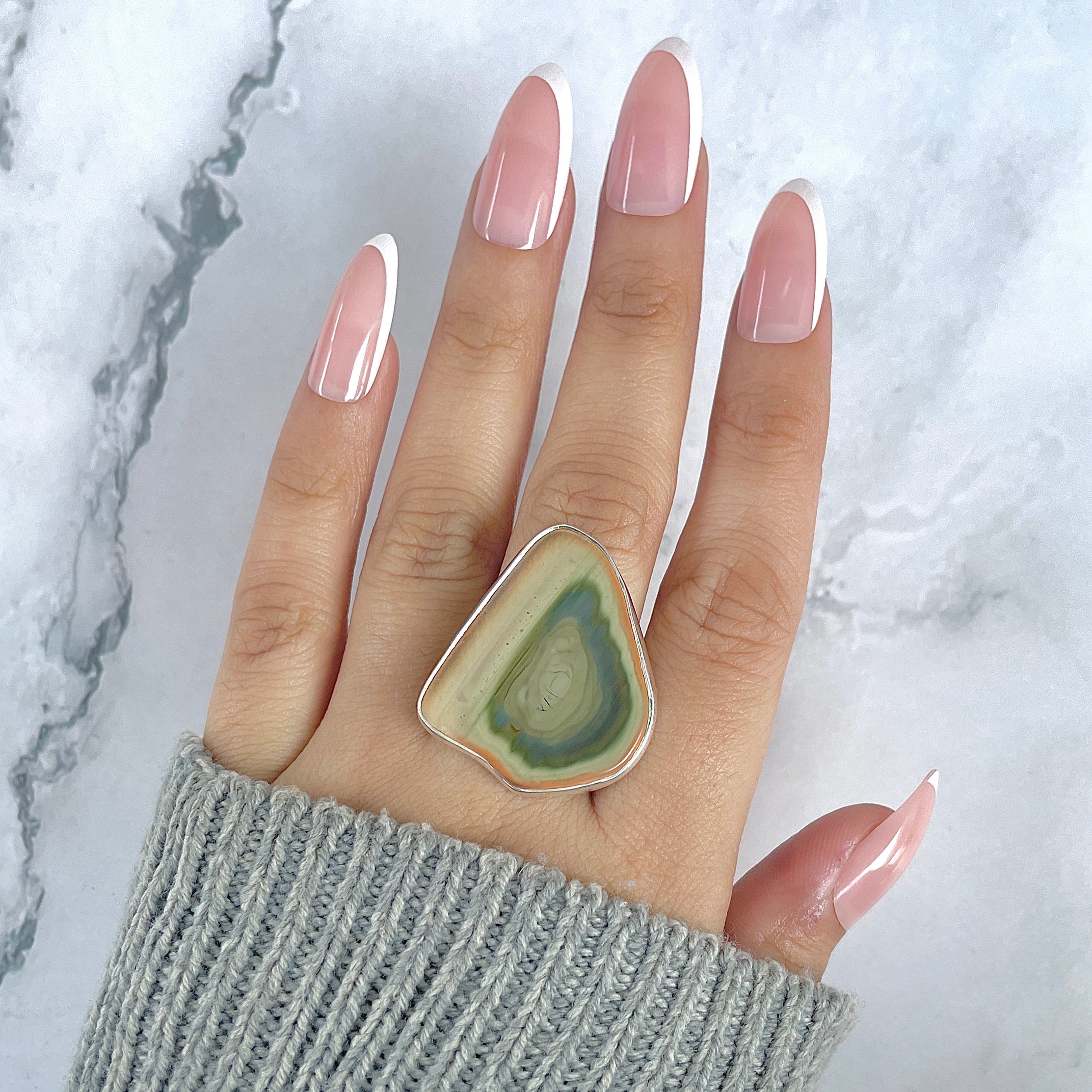 Imperial Jasper Adjustable Ring-(IPJ-R-34.)