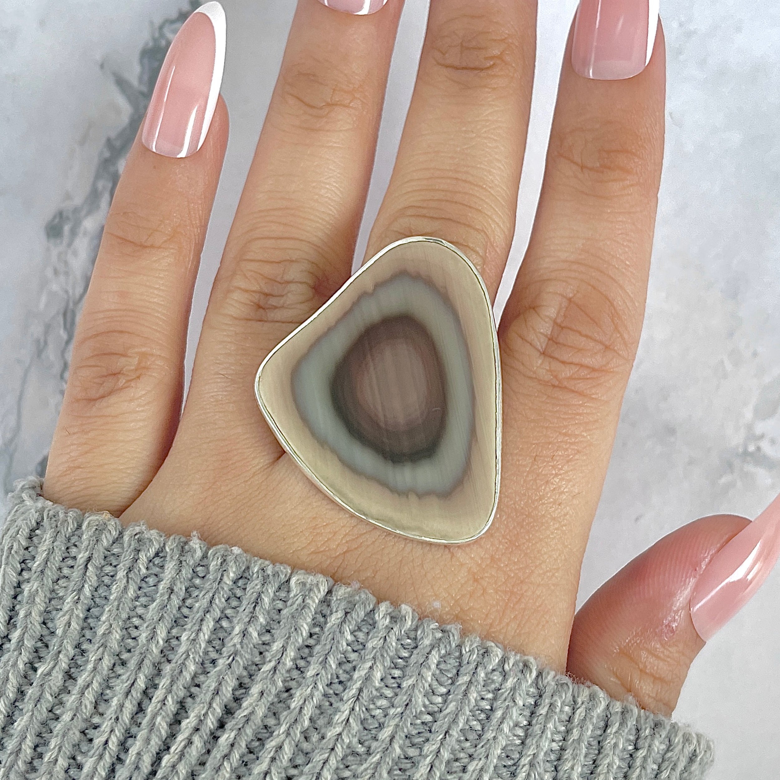Imperial Jasper Adjustable Ring-(IPJ-R-35.)
