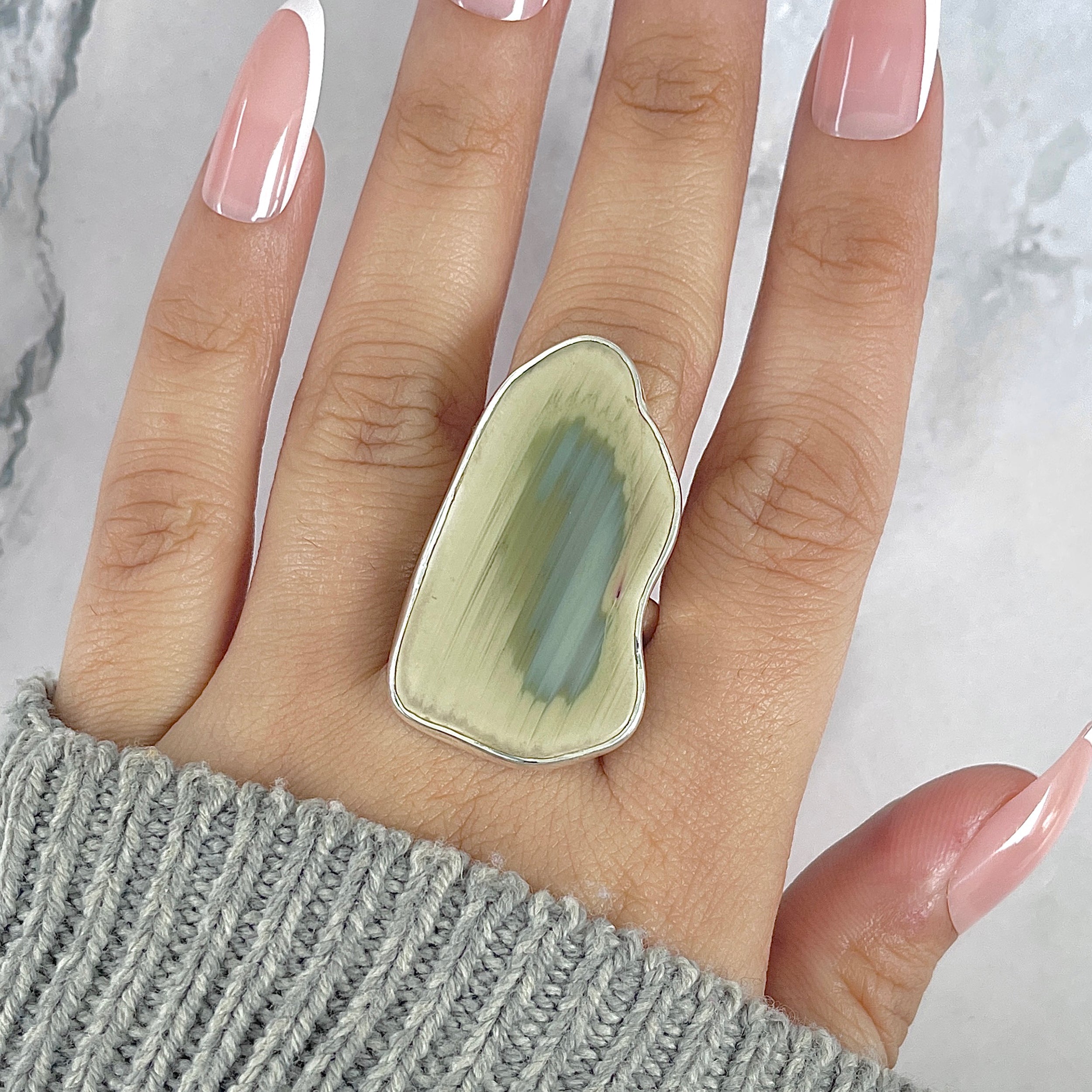 Imperial Jasper Adjustable Ring-(IPJ-R-36.)