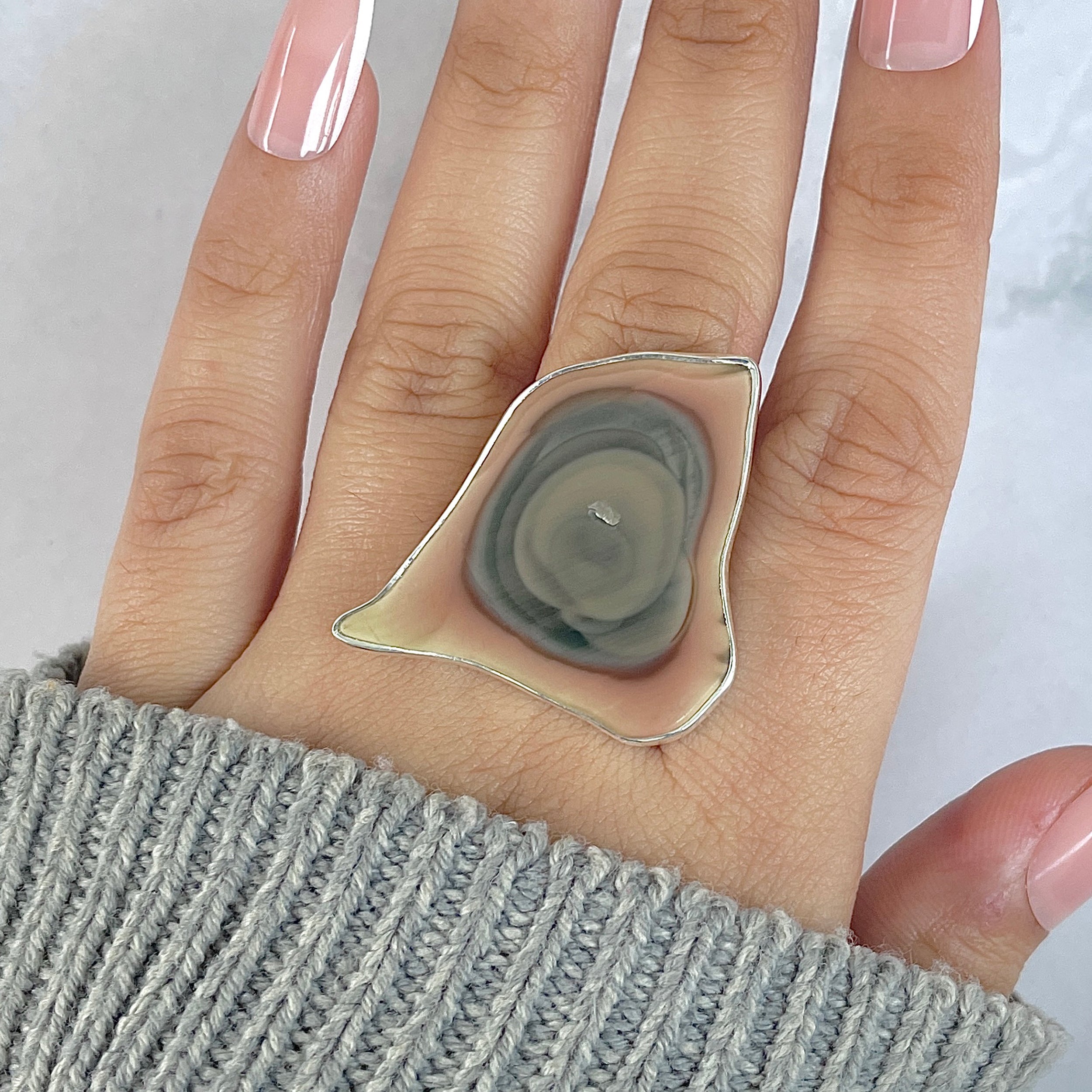 Imperial Jasper Adjustable Ring-(IPJ-R-37.)