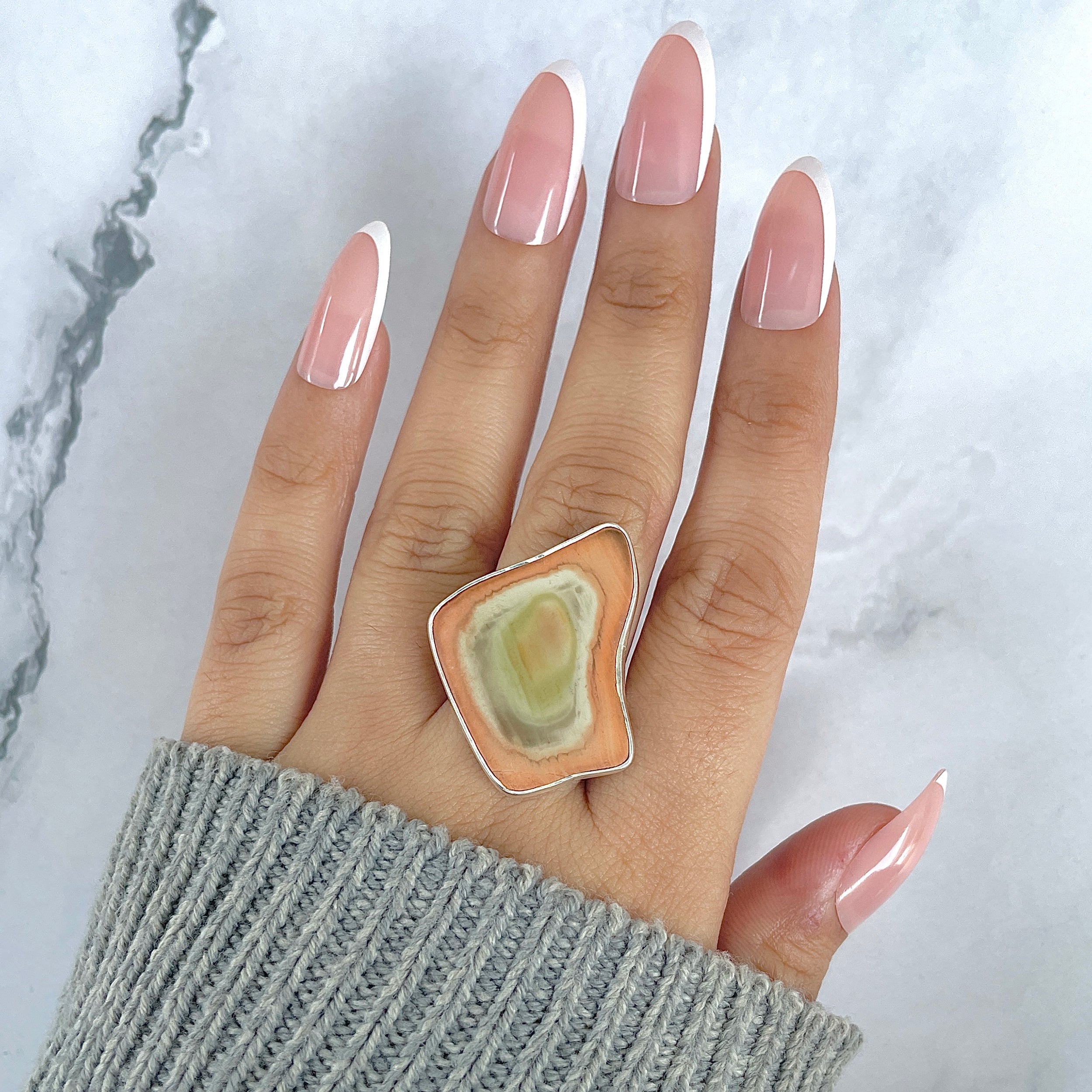 Imperial Jasper Adjustable Ring-(IPJ-R-38.)